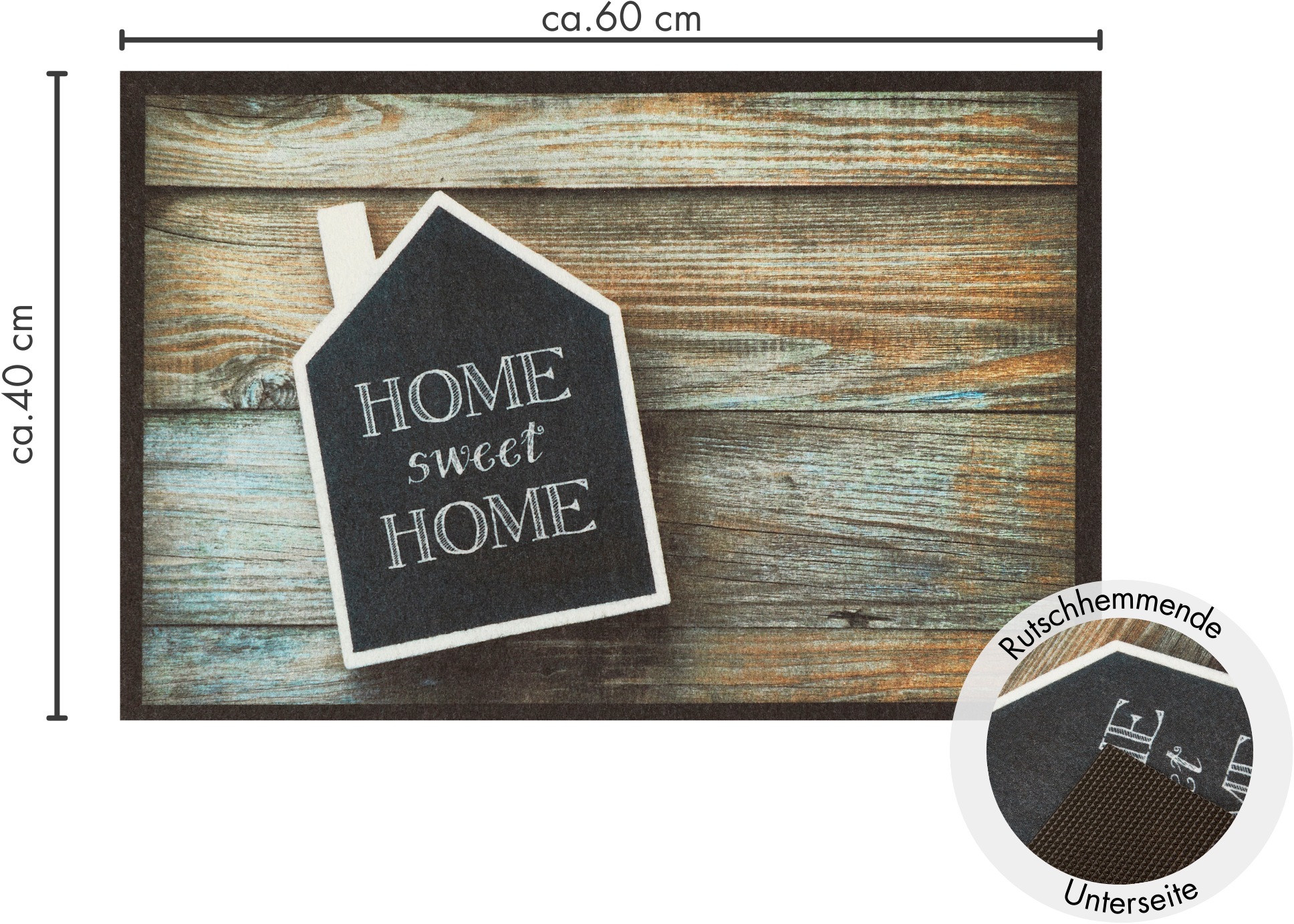 Andiamo Tapis de sol »Modern« Rectangulaire 6,5 mm Höhe Schmutzfangmatte, bedruckt, diverse Motive, In- und Outdoor geeignet