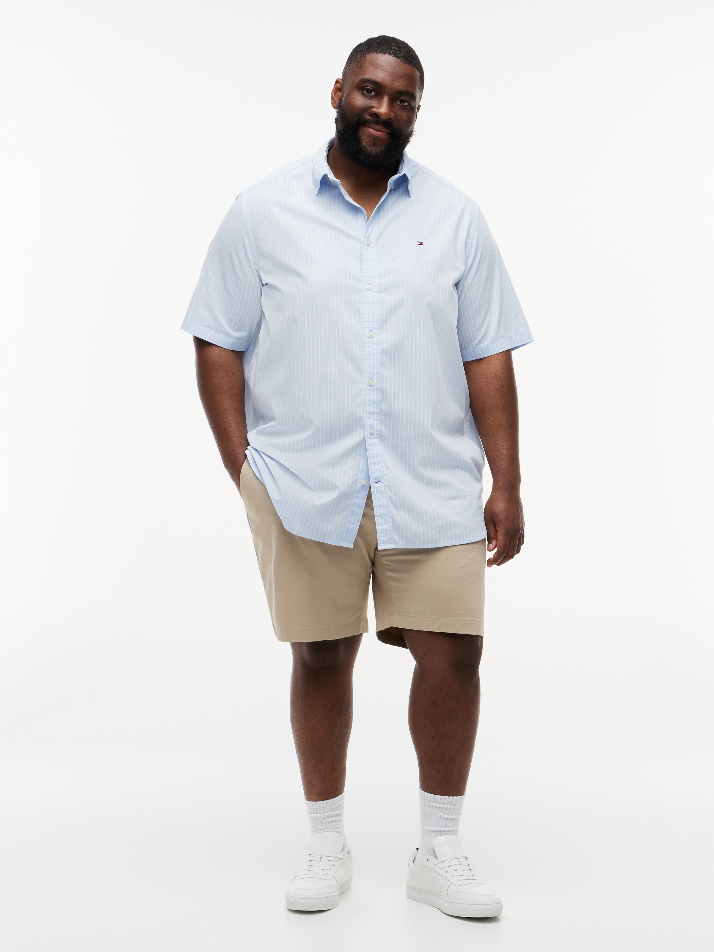 Tommy Hilfiger Big & Tall Chinoshorts »BT-DENTON 9.5 ESS TWILL-B«  Twill, slim fit, Grosse Grössen