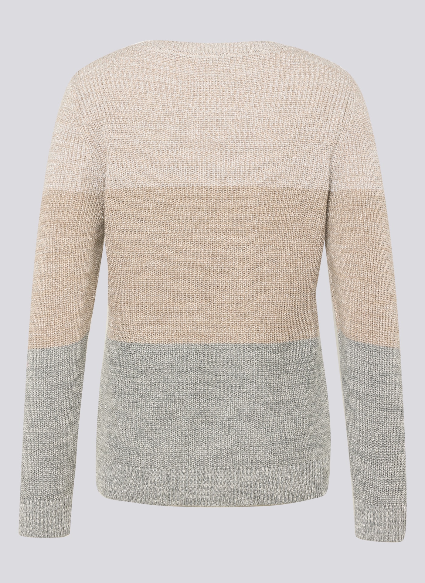 Rabe Rundhalspullover mit intarsien Muster