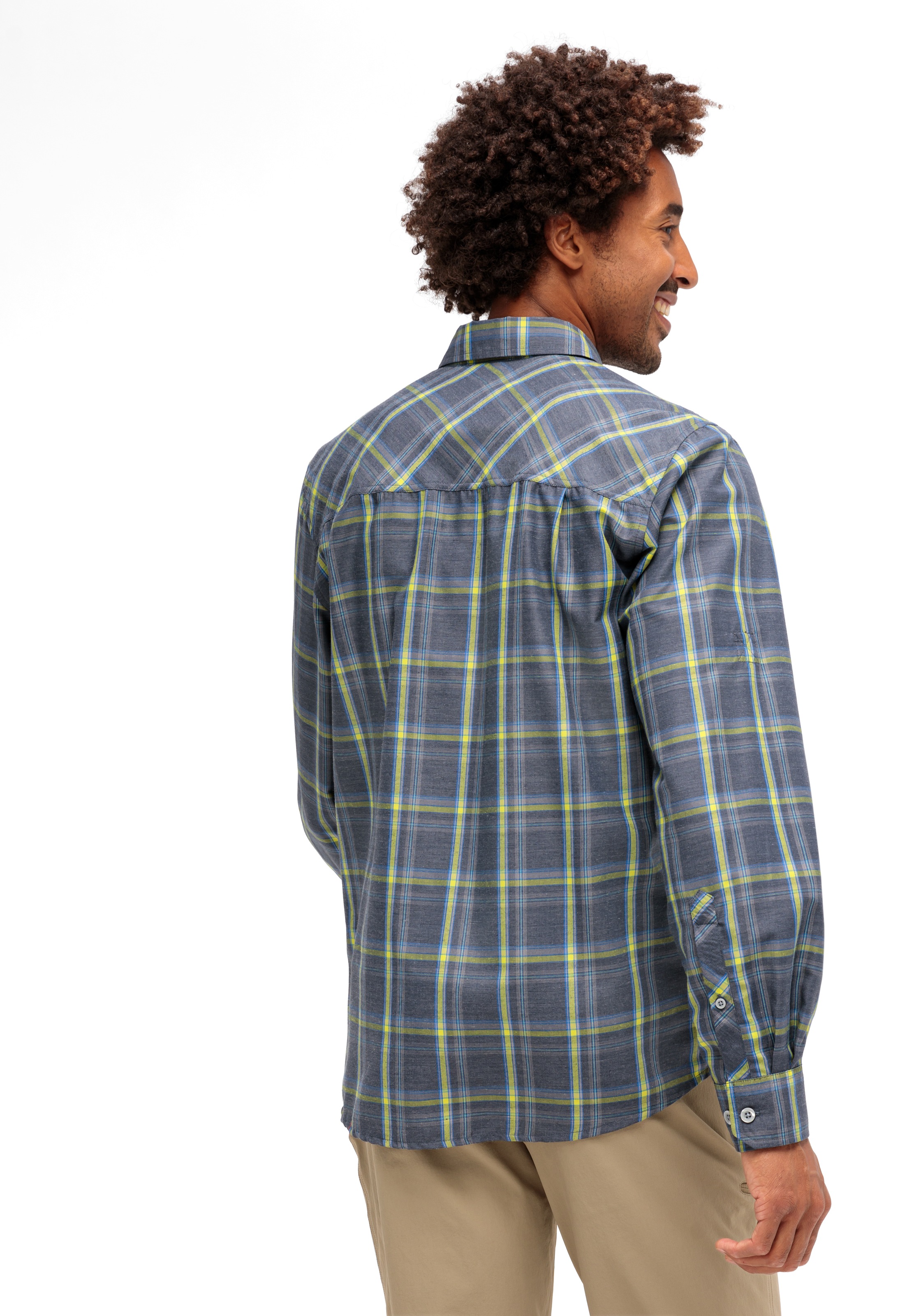 Maier Sports Chemisier fonctionnel »Claas« Herren Hemd, langarm Karohemd für Outdoor und Freizeit