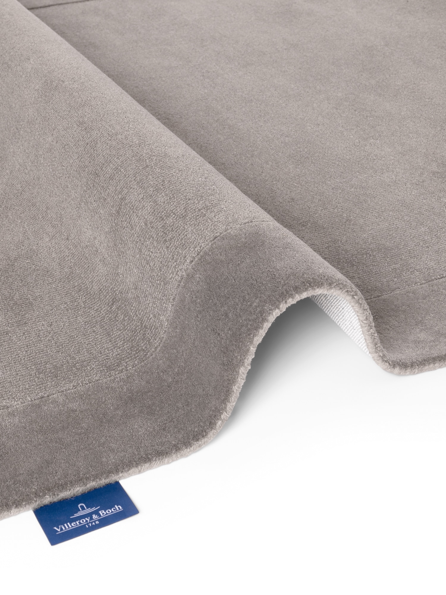 Villeroy & Boch Teppich »Wollteppich Kivi« rechteckig 17 mm Höhe Handgewebt, Wolle, Bordüre, Einfarbig, Läufer, Wohnzimmer, Modern