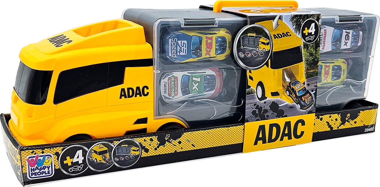 Happy People Spielzeug-LKW »ADAC Autotransporter Koffer« inklusive 4 Autos