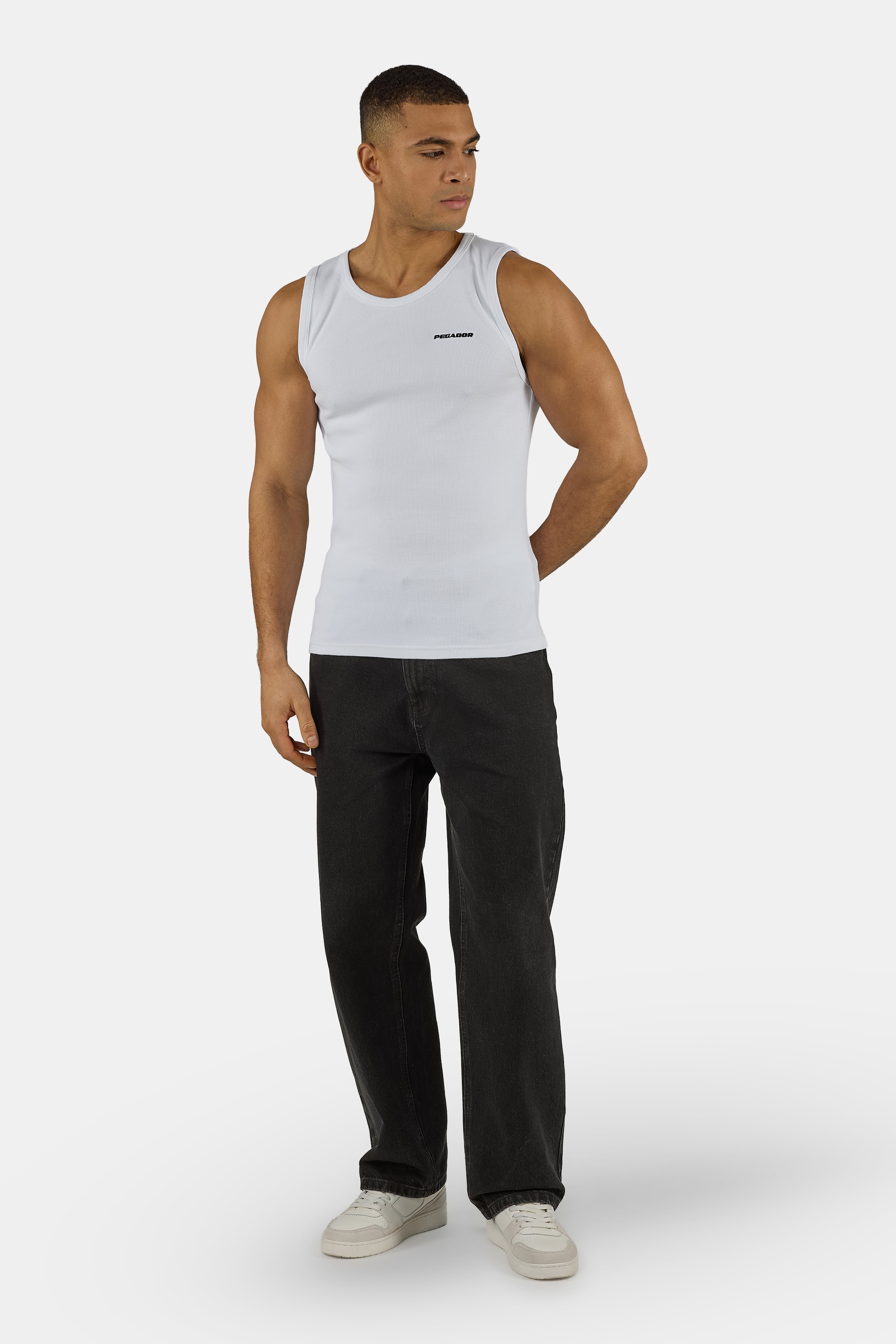 PEGADOR T-shirt de musculation »Logo Rib Undershirt« mélange coton, coupe régulière
