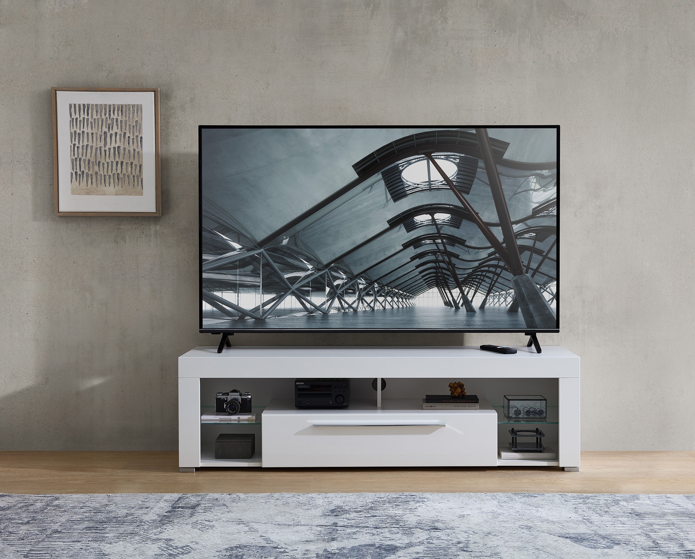 Stolkom Meuble TV »Goal« Oberboden bis 25 kg belastbar, 1 Klappe mit Griff