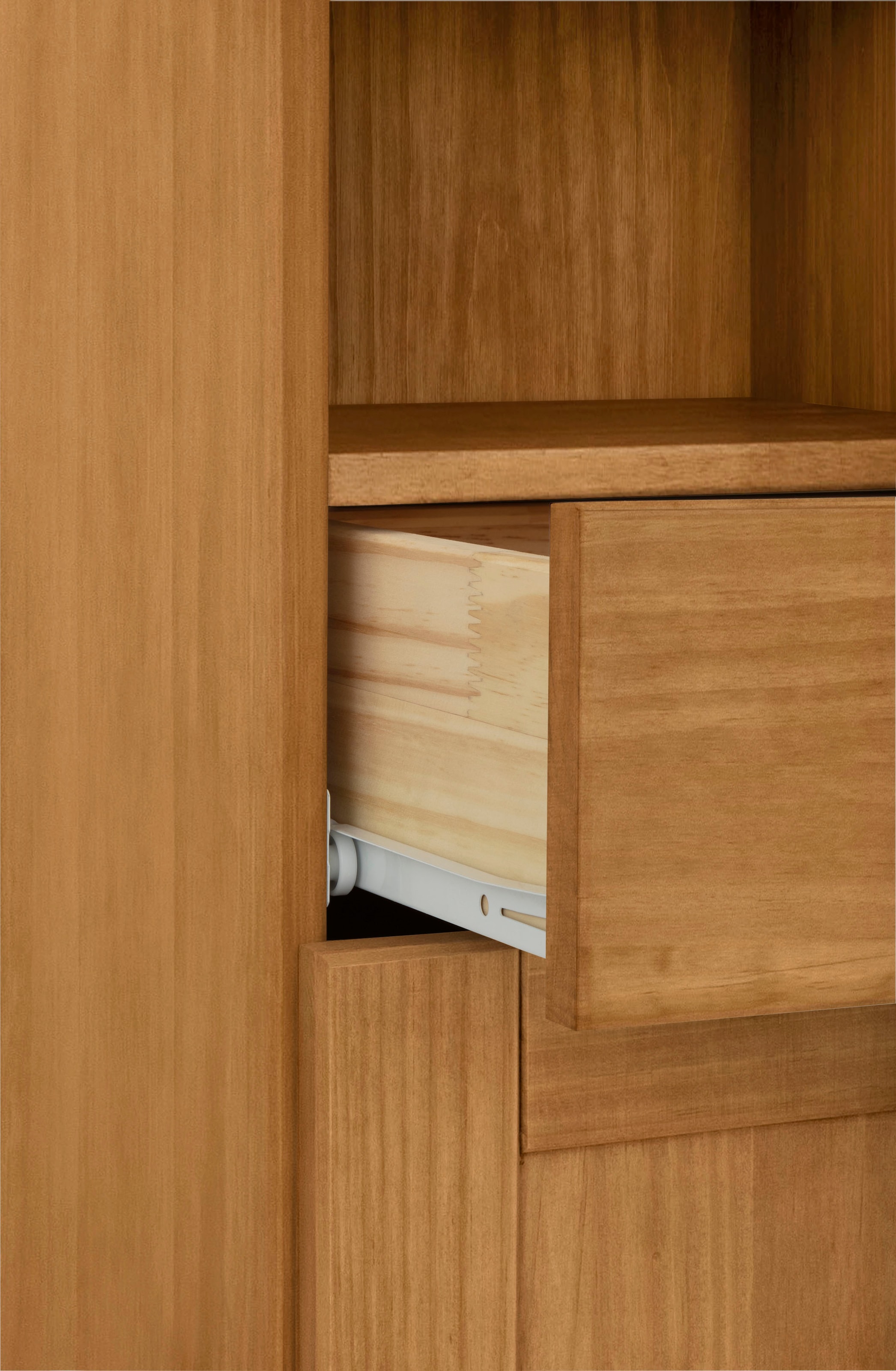 Home affaire Armoire haute »Rodby« Bois massif certifié FSC®, largeur 33 cm, hauteur 180 cm