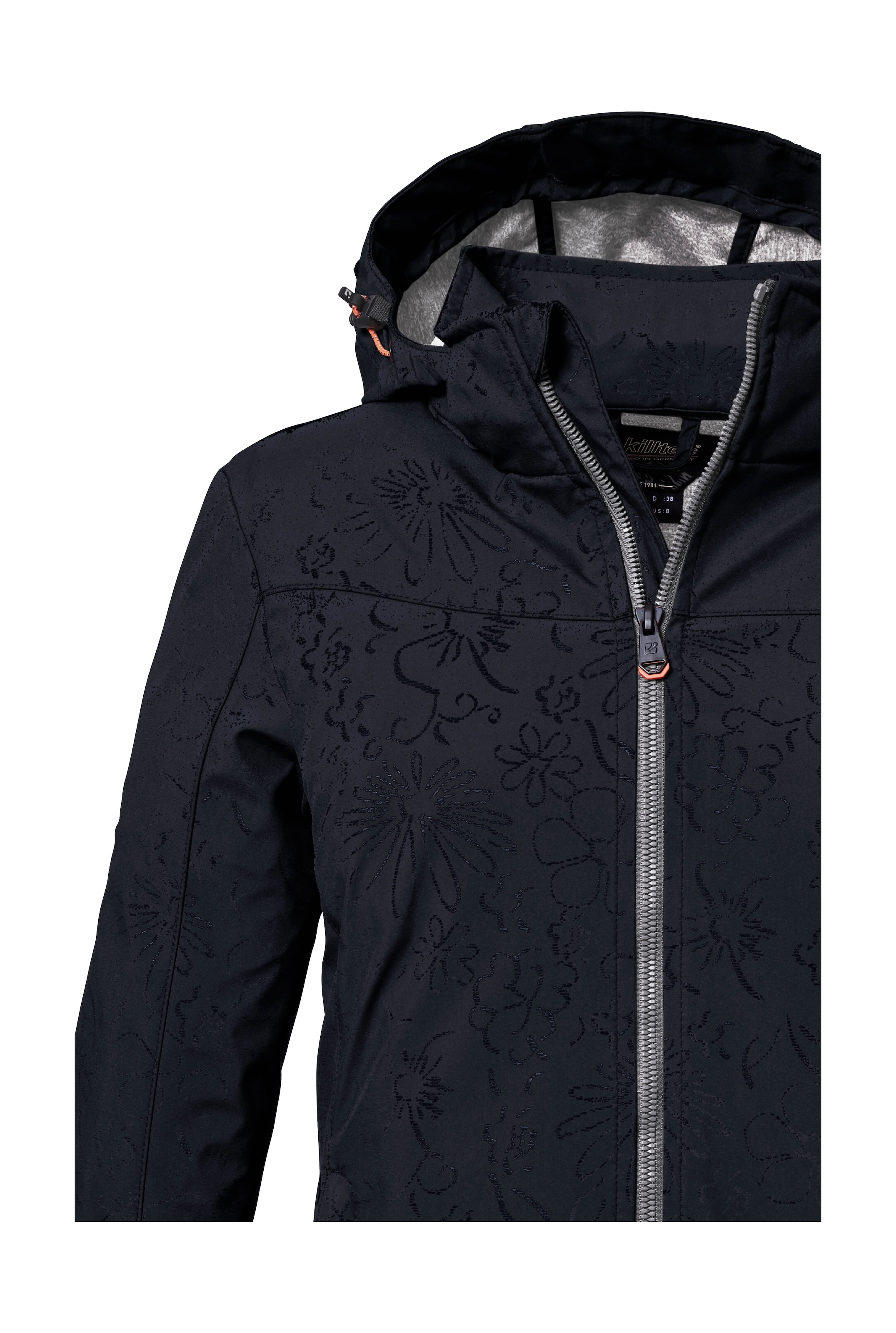 Killtec Veste softshell »KOS 40 WMN SFTSHLL JCKT« Wasserabweisende, atmungsaktive Damenjacke aus recyceltem Material