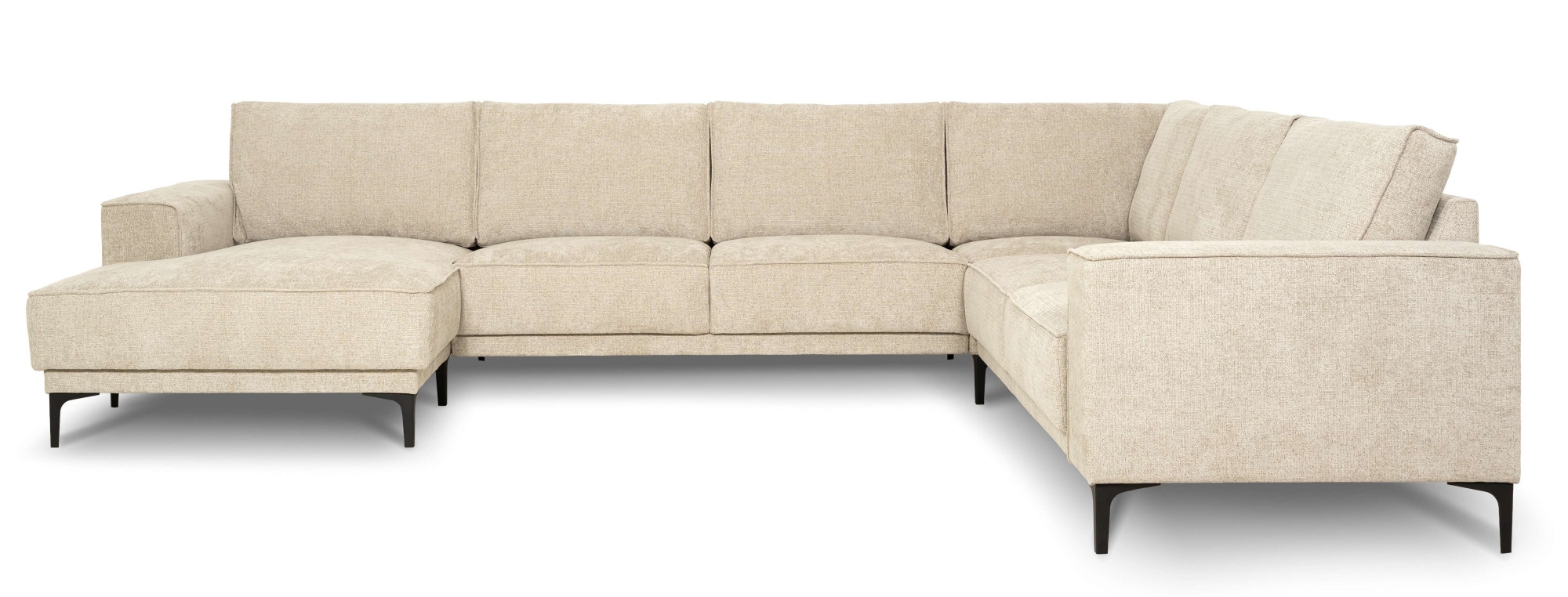 GOODproduct Paysage de salon »OLAND U-Form, XXL, B: 342 cm, Skandi-Design, Chenille« Skandi-Design in Struktur, Flachgewebe, Luxus-Microfaser, Boucle