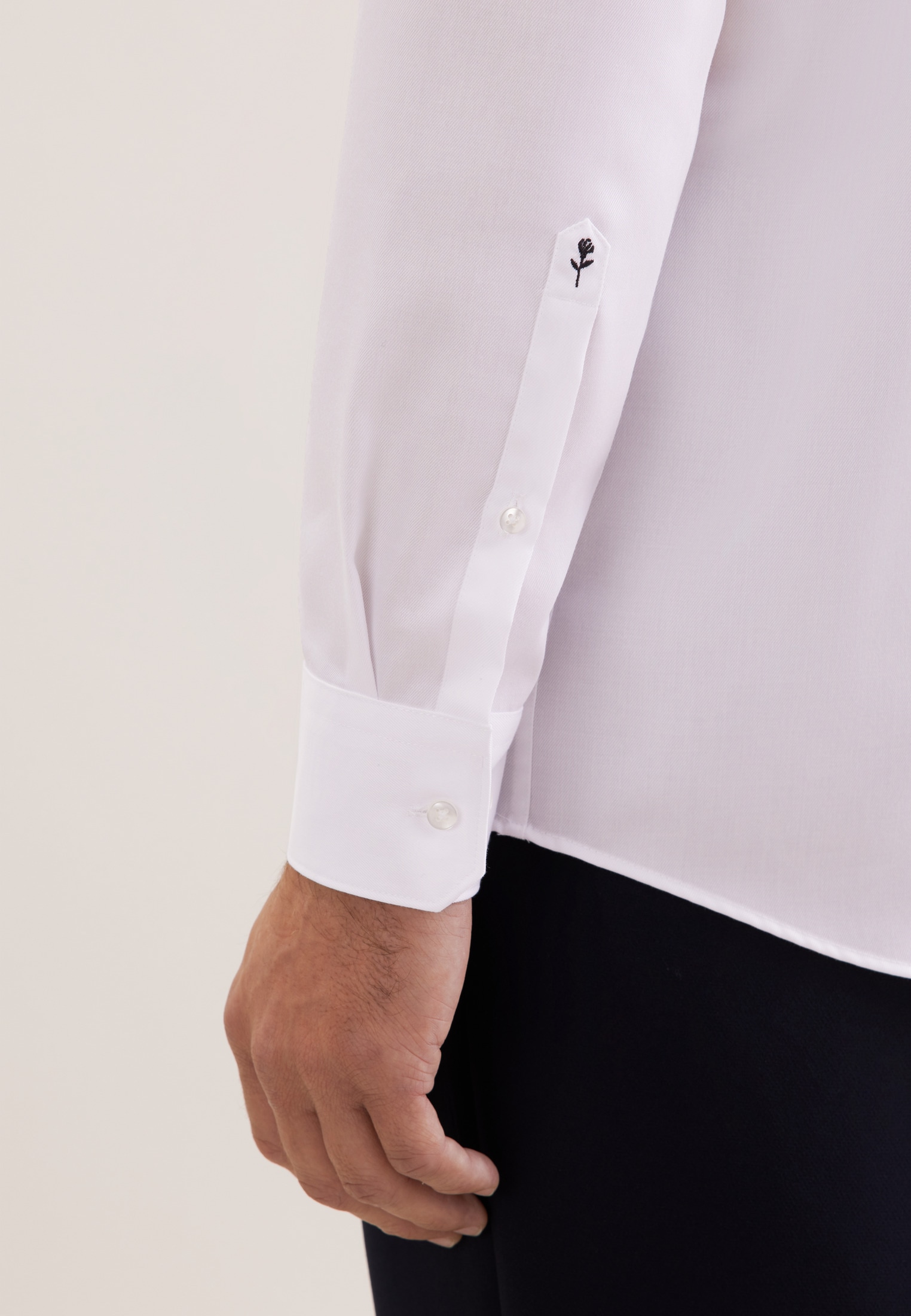 seidensticker Businesshemd »Schwarze Rose« Regular 1/1 Extra lang Kentkragen Uni