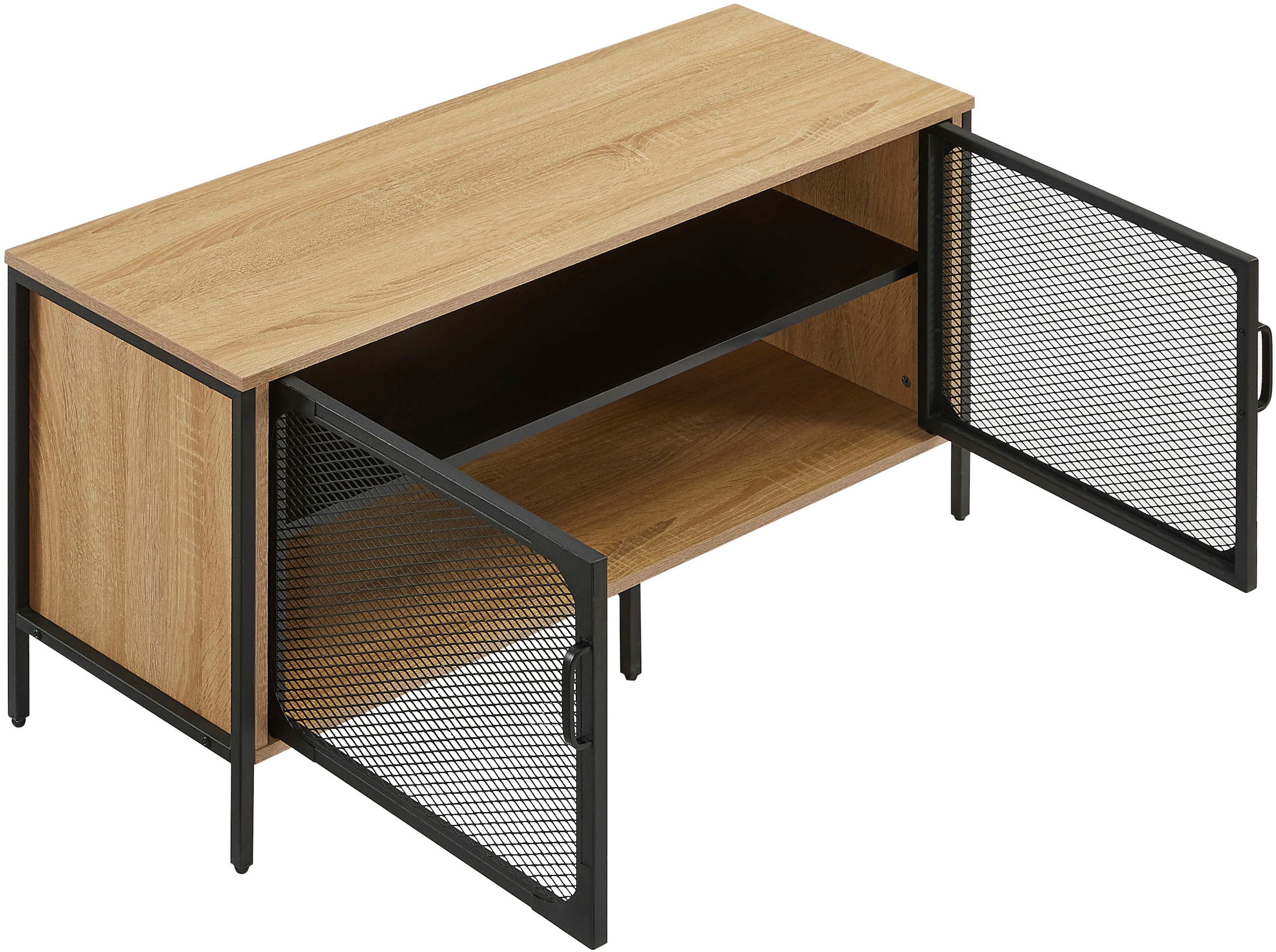 GOODproduct TV-Board »Amance« mit natürlichen ABS-Kanten und langlebigem Metallgestell