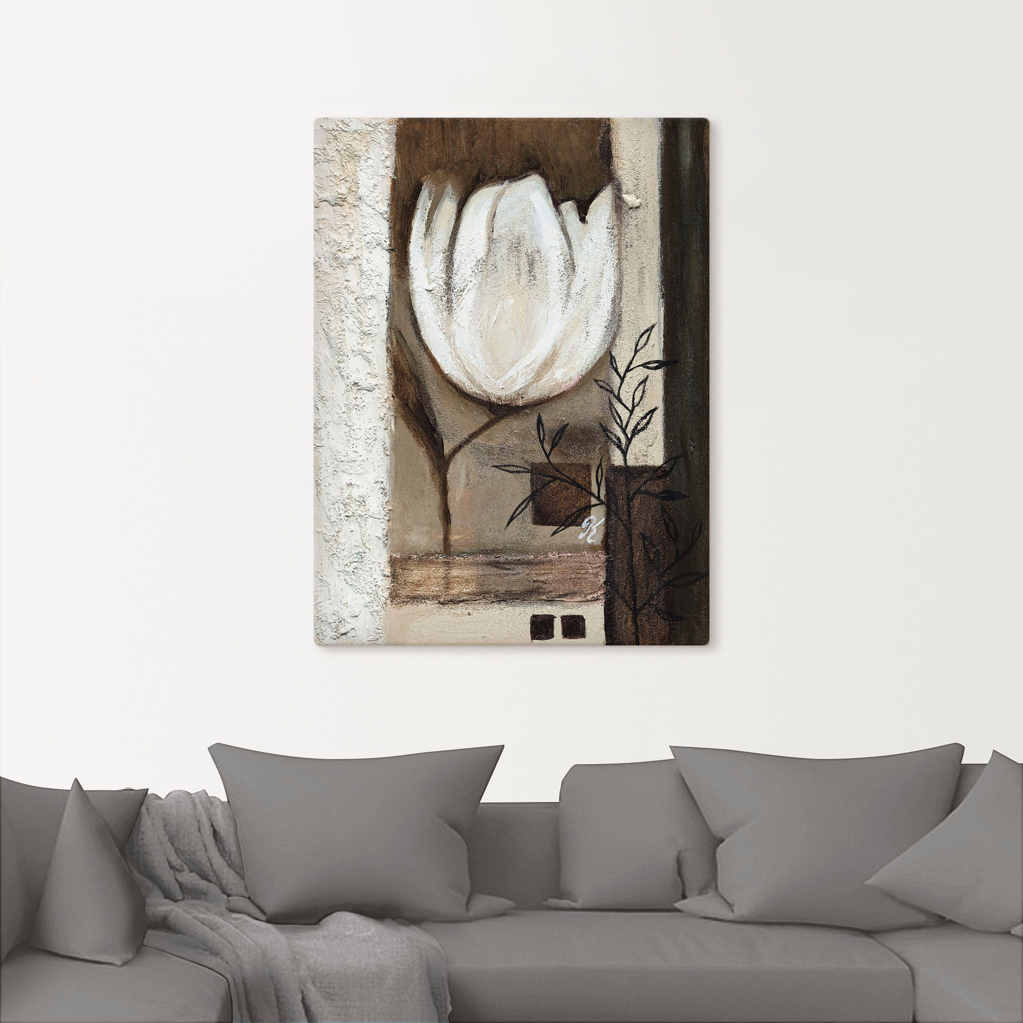 Artland Leinwandbild »Braune Tulpen II« Blumen 1 Stk. tlg. auf Holzrahmen gespannt