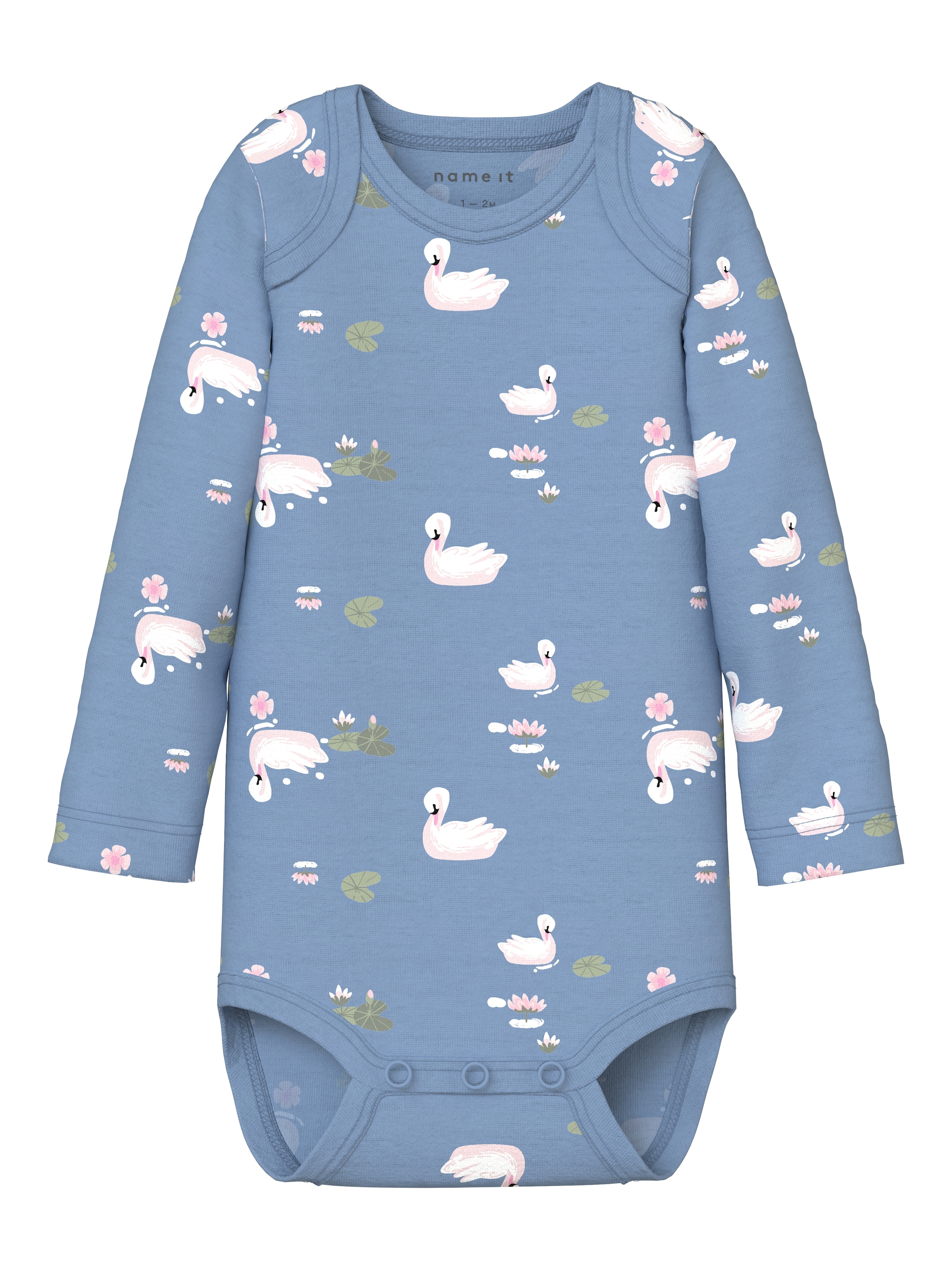 Name It Langarmbody »NBFBODY 3P LS SWAN NOOS« Packung, 3 tlg.