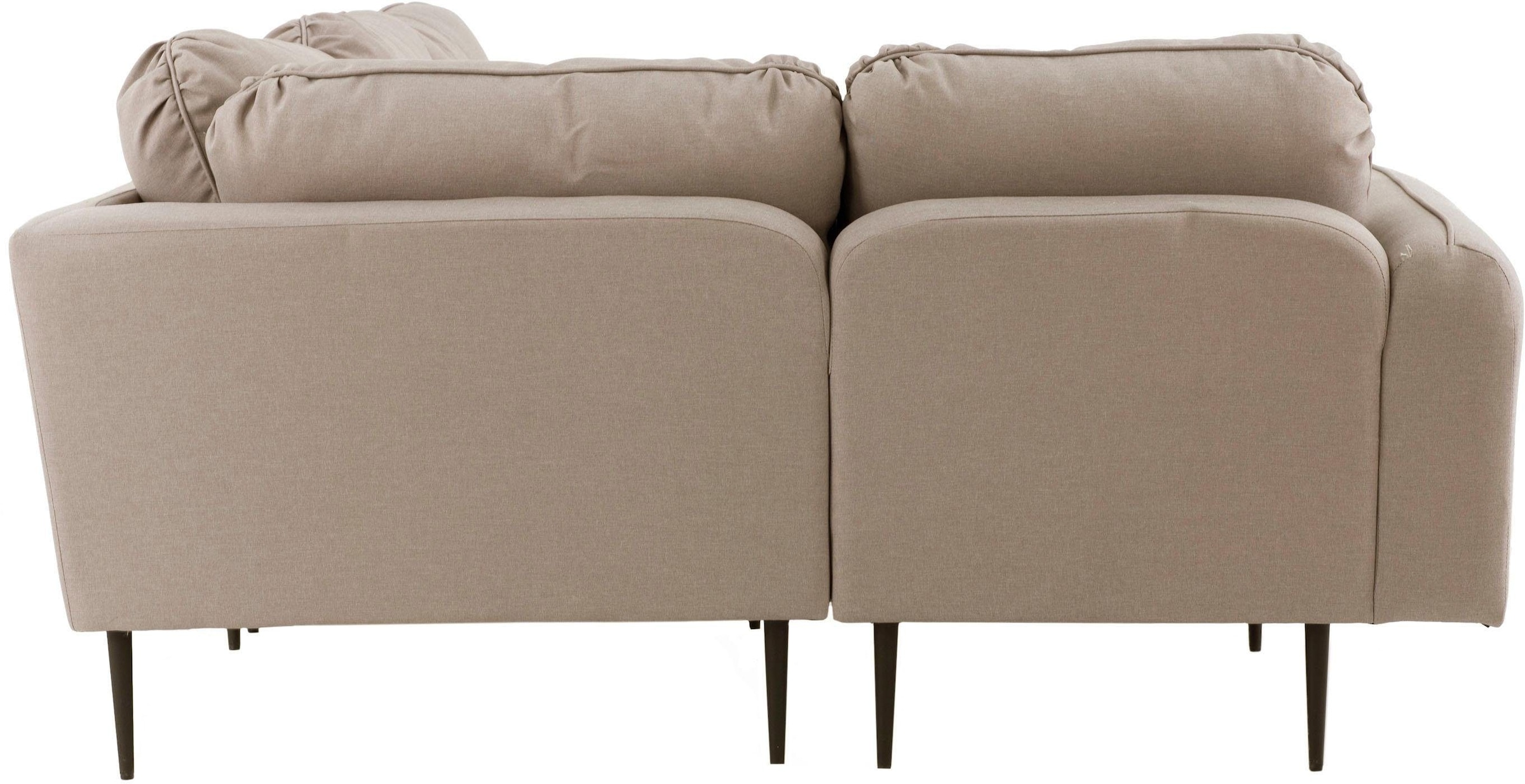 Home affaire Canapé d'angle »Skidi L-Form« mit losen Rückenkissen und Keder oben auf der Armlehne