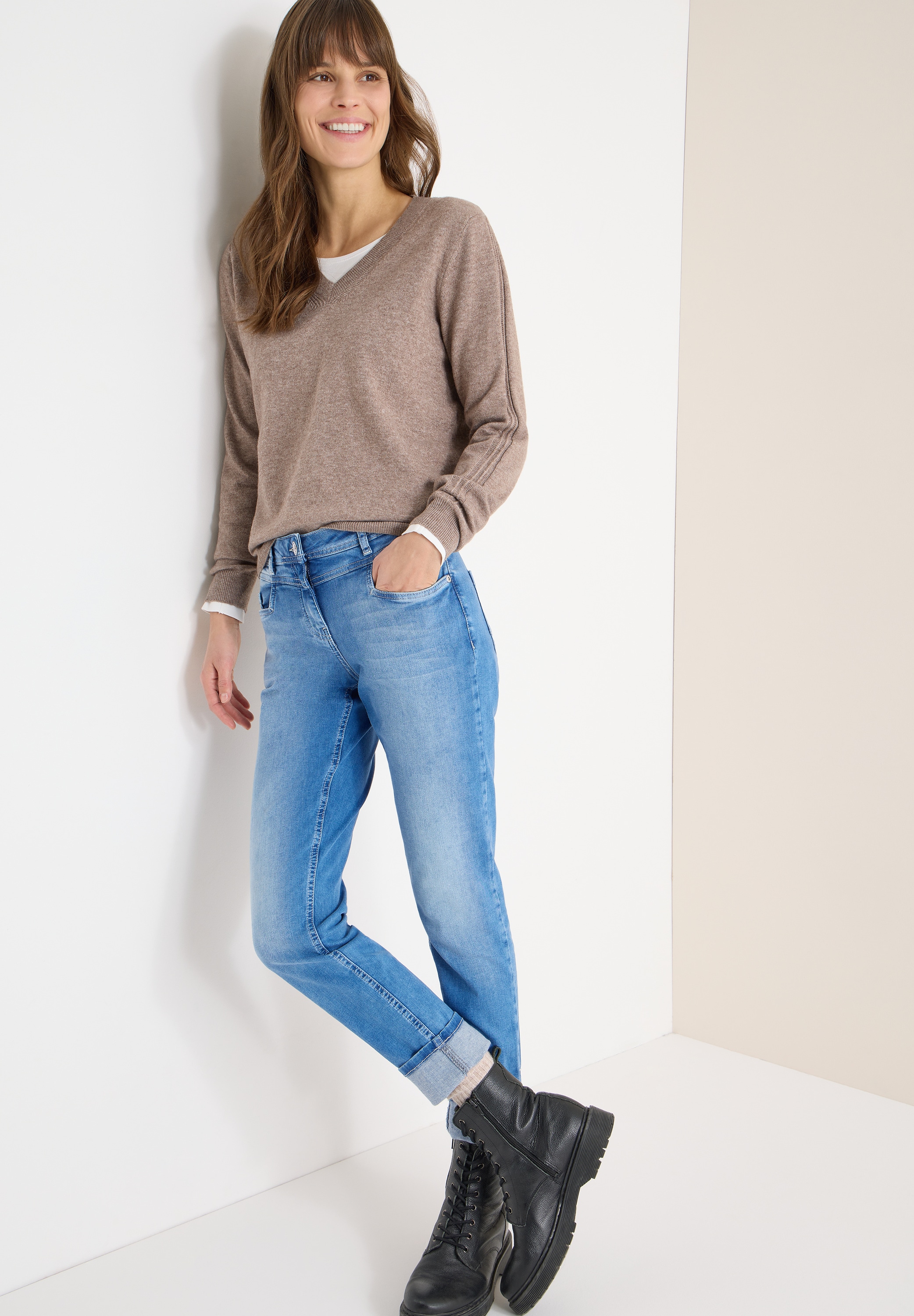 Cecil Jeans à 5 poches »Style Scarlett« mit Turn-up