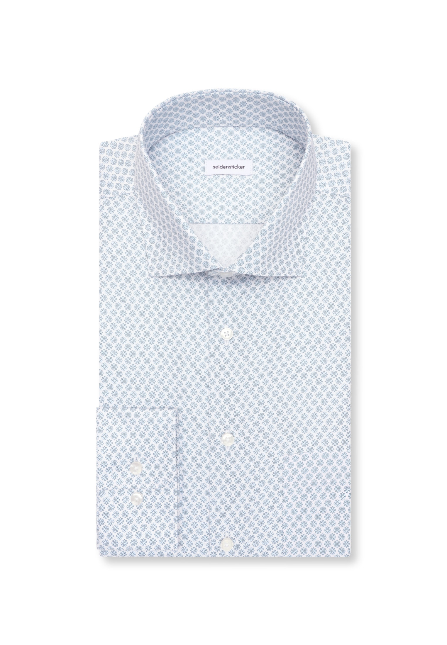 seidensticker Chemise d'affaires »Schwarze Rose« Regular 1/1 Kentkragen Druck