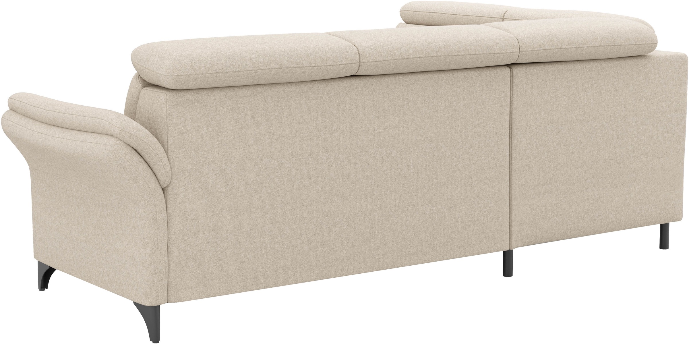 sit&more Canapé d'angle »Glendale, L-Form« inkl. Kopfteilverstellung, wahlweise mit Vorziehsitz und Bettkasten