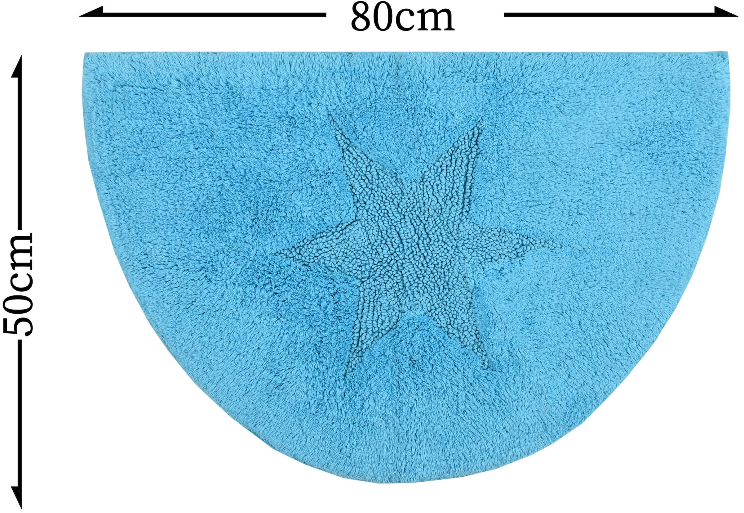 andas Tapis de bain »Marie« Höhe 13 mm Badteppich, Stern Motiv, Hoch-Tief-Struktur, auch als Set