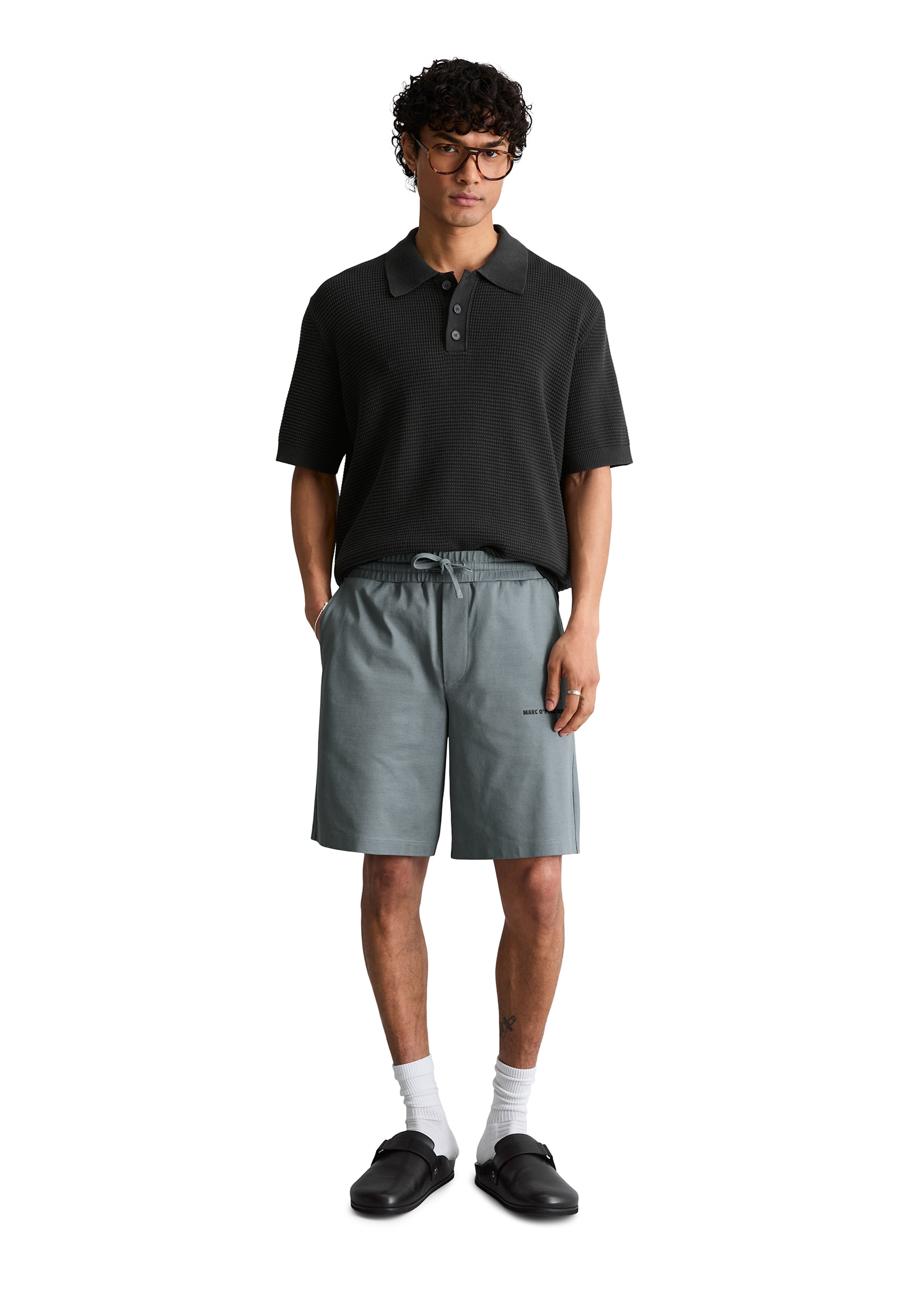 Marc O'Polo DENIM Polo mit Waffelstruktur, regular fit