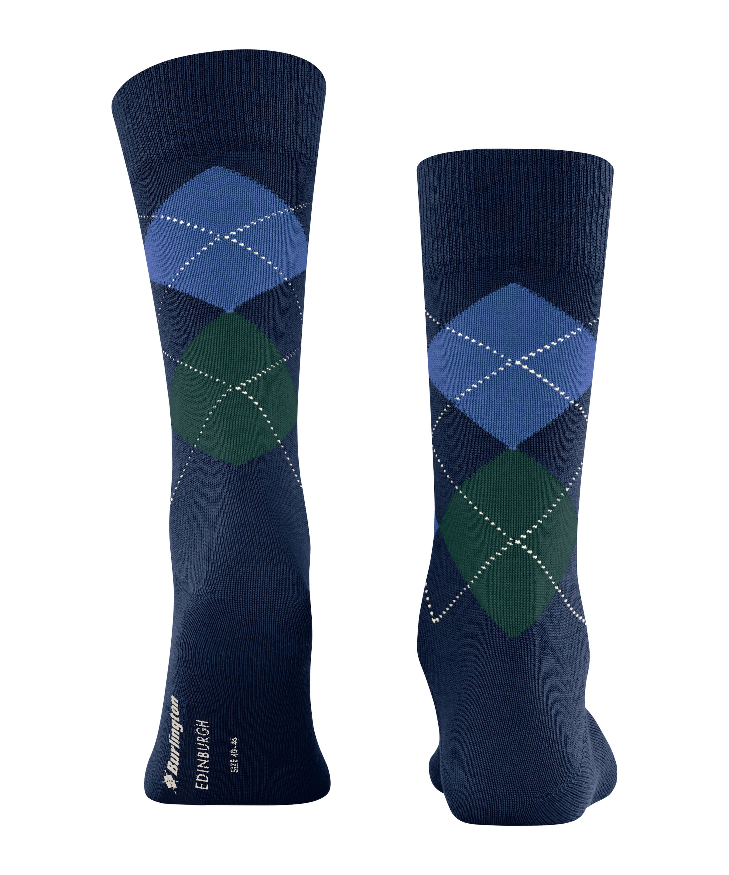 Burlington Socken »Edinburgh« Einheitsgrösse 40-46, klassisches Argyle-Muster, wärmende Wollmischung