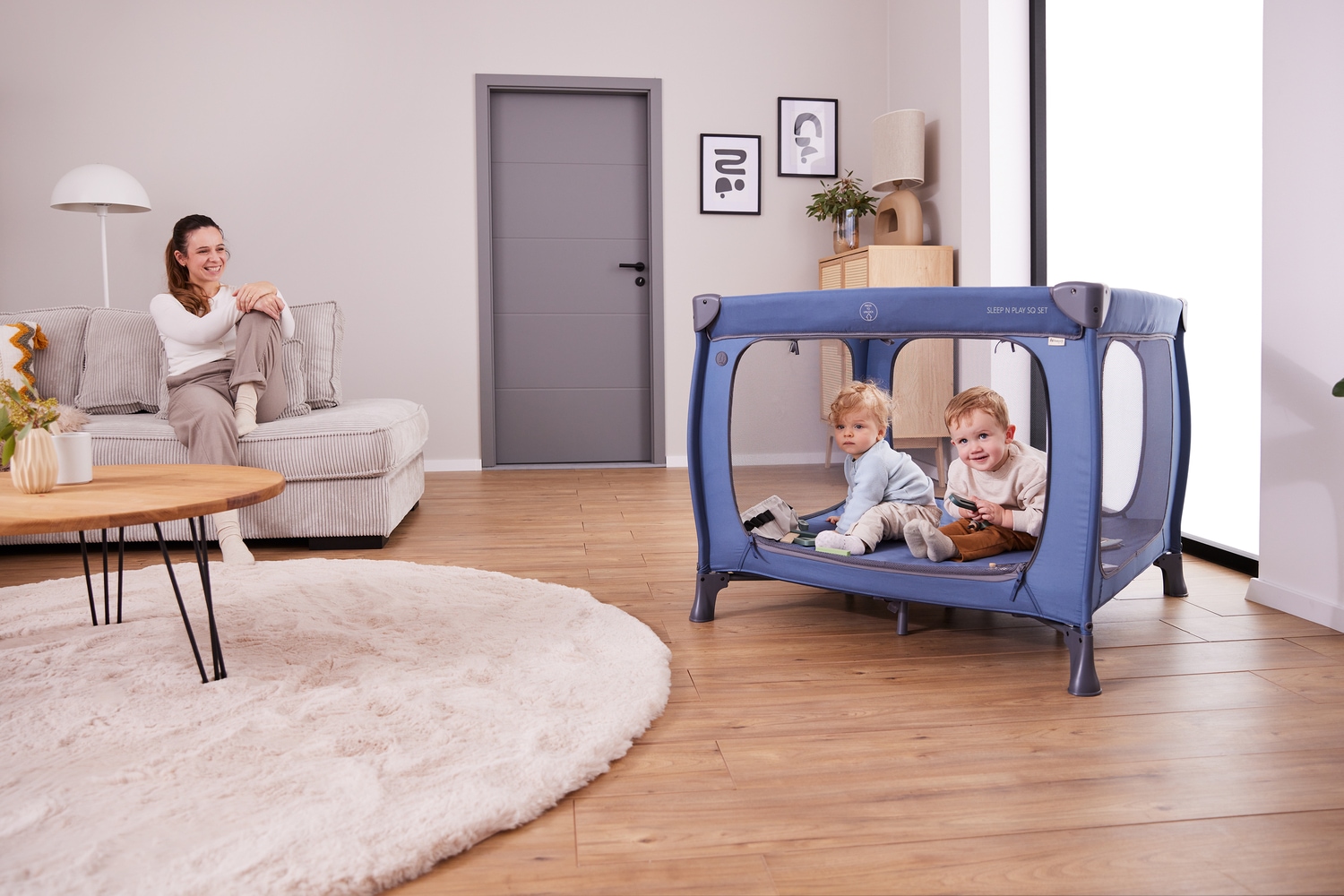Hauck Baby-Reisebett »Sleep N Play SQ, Set dark blue« inklusive Schaumstoff-Matratze
