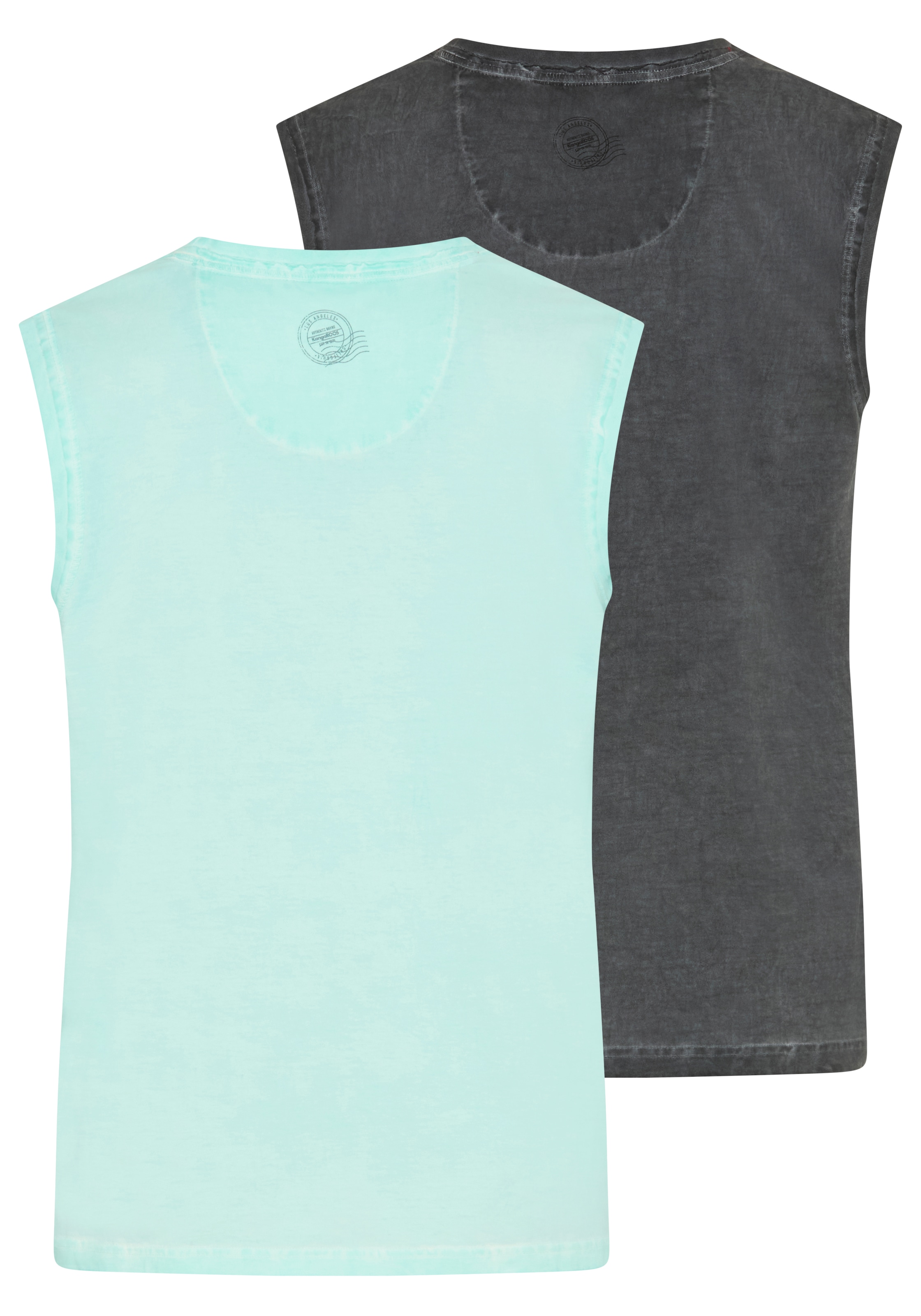 KangaROOS Débardeur schmal geschnitten, tiefer Rundhalsausschnitt, ärmellos