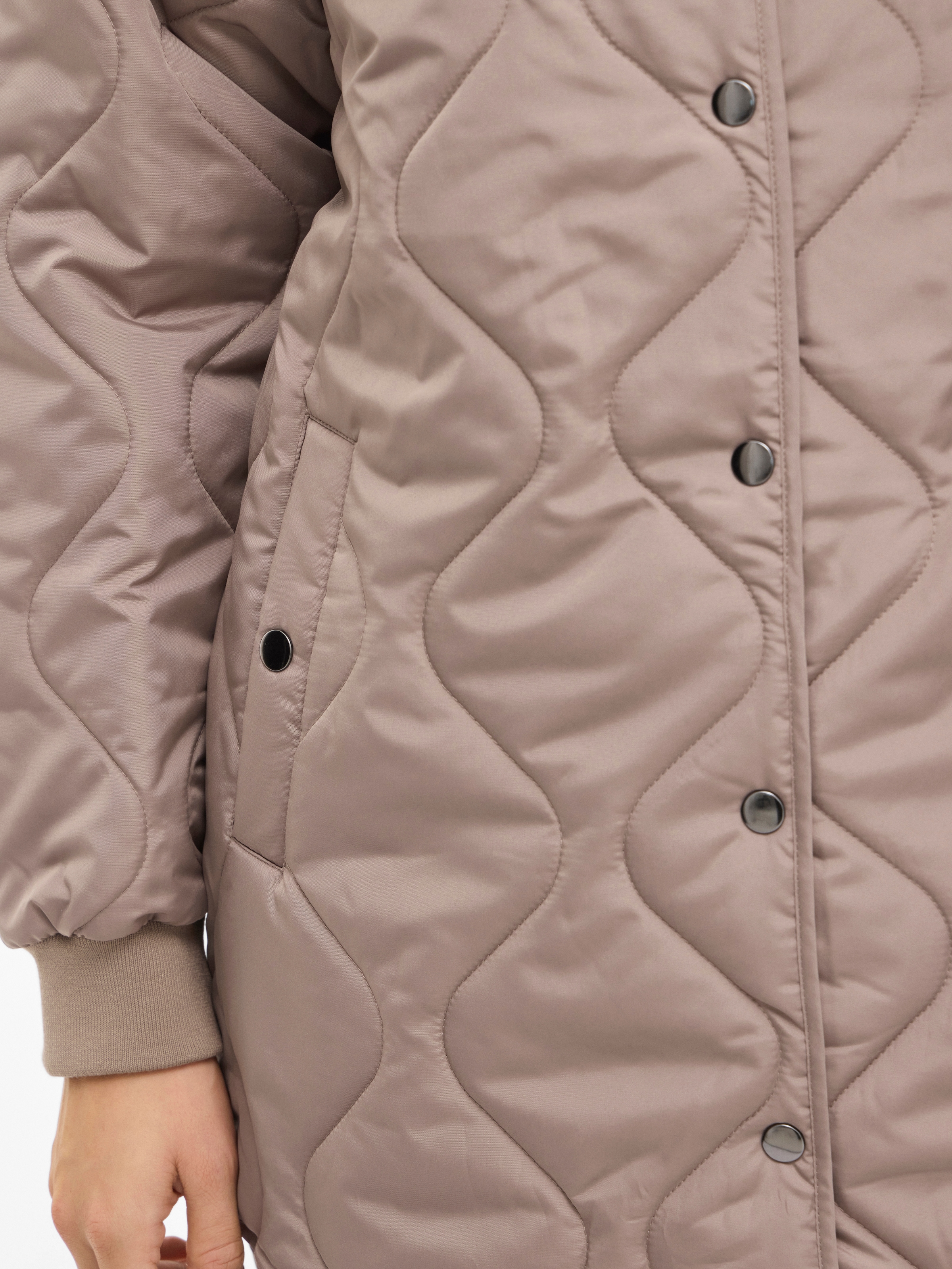 Vila Steppmantel »VITATE L/S QUILT JACKET - NOOS« Kunstfaser