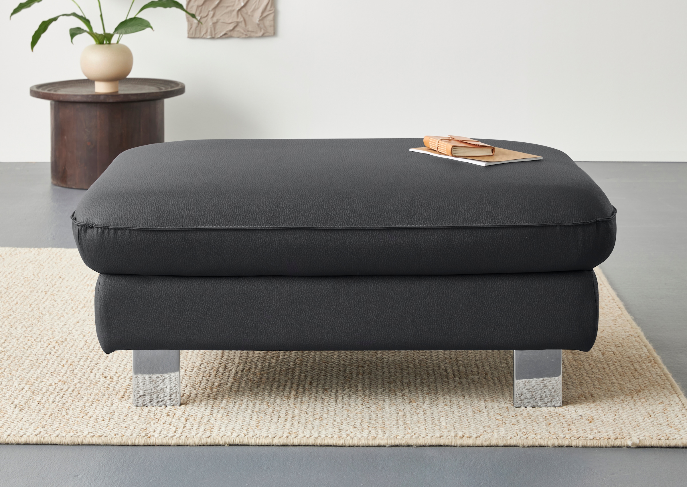 COTTA Tabouret »Driver« mit edlen Metallfüssen