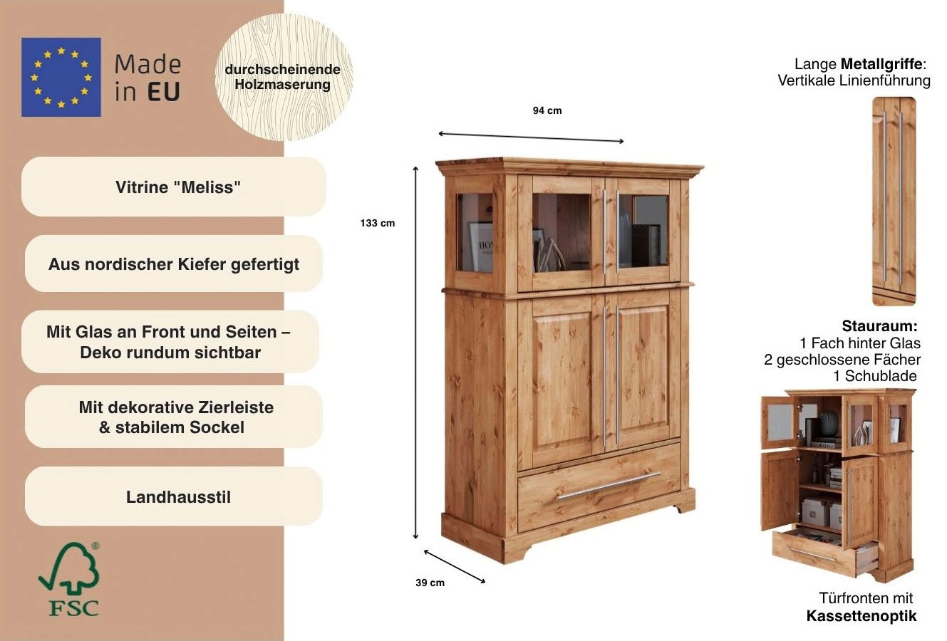 Home affaire Buffet haut »Meliss«