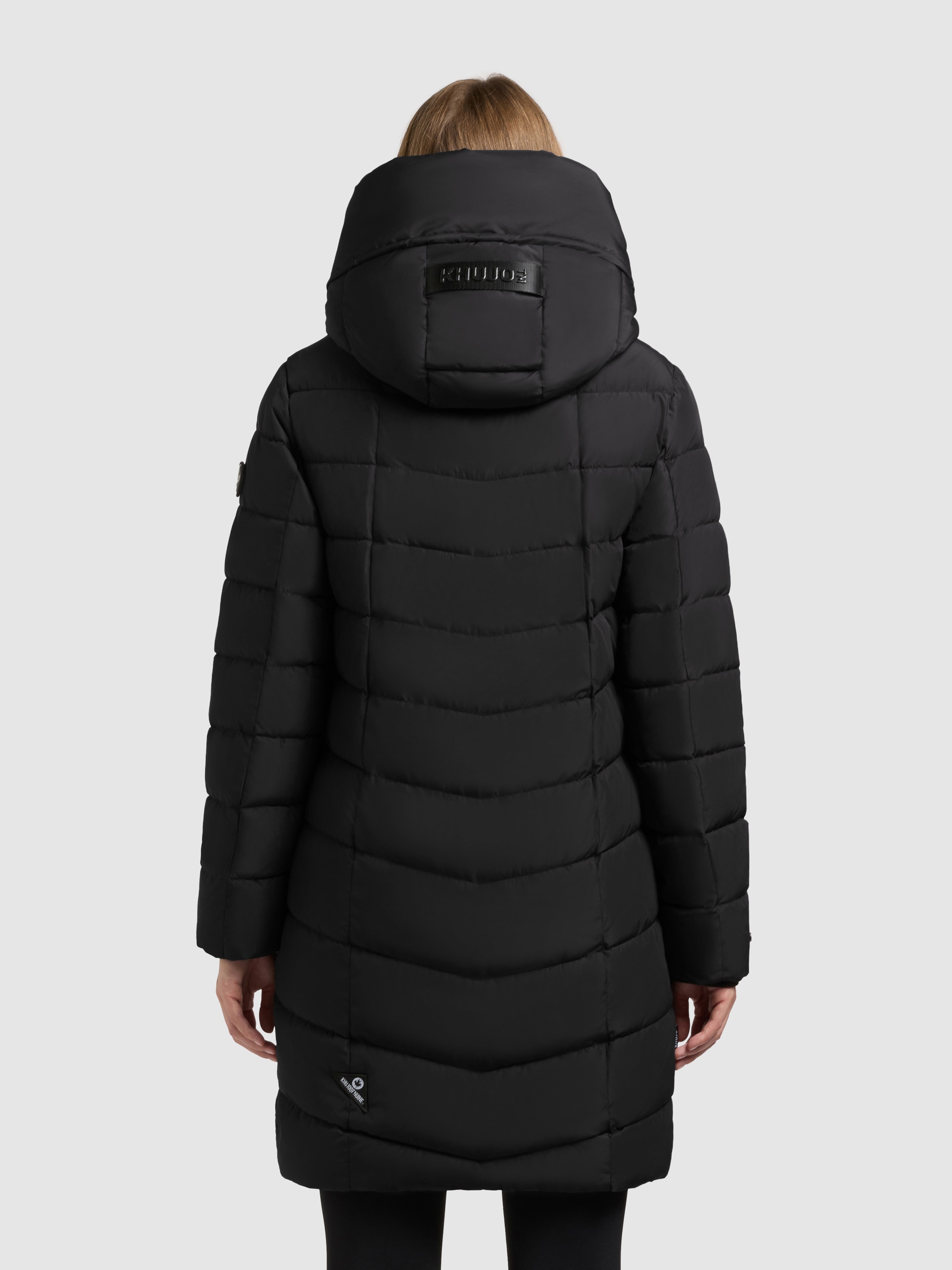 khujo Steppmantel »ENEF« aus Kunstfaser mit Polyester-Obermaterial, po-bedeckende Länge