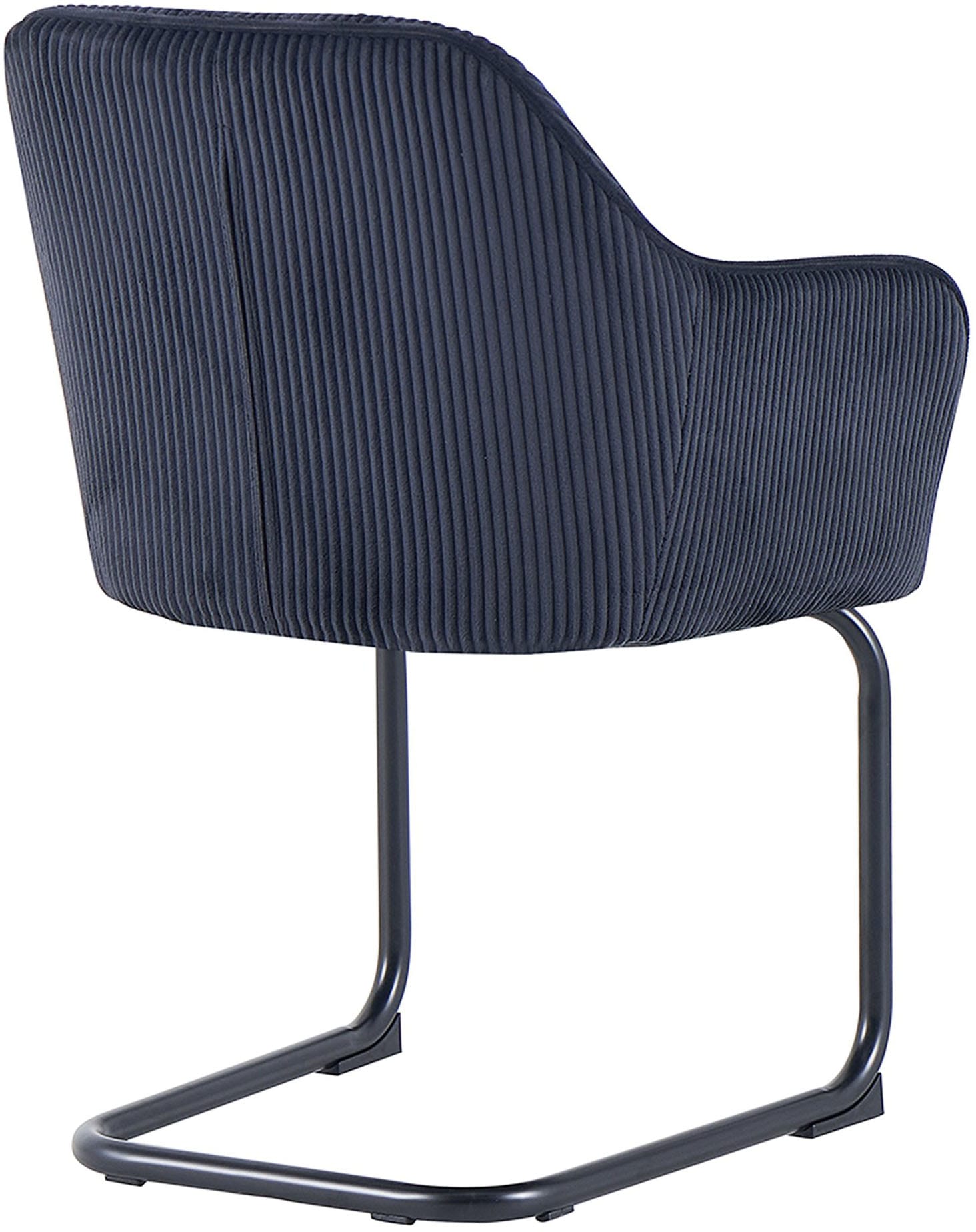 byLIVING Chaise cantilever »ELBA« (Ensemble) 2 cuisGrob-Cord, 110 kg, 180° drehbar Rückholfunktion, Schwingstuhlgestell