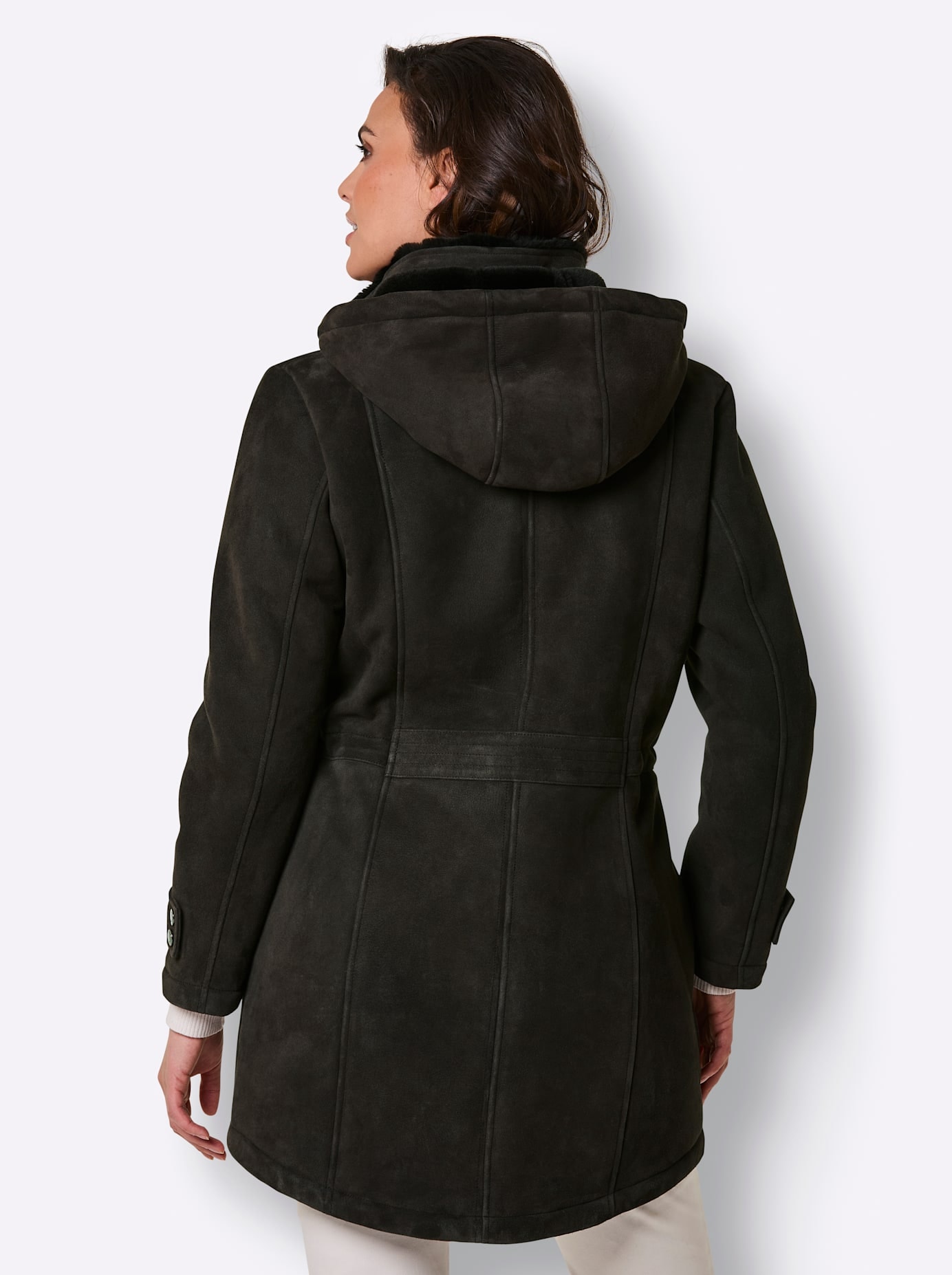 Mainpol Veste en cuir mit Kapuze