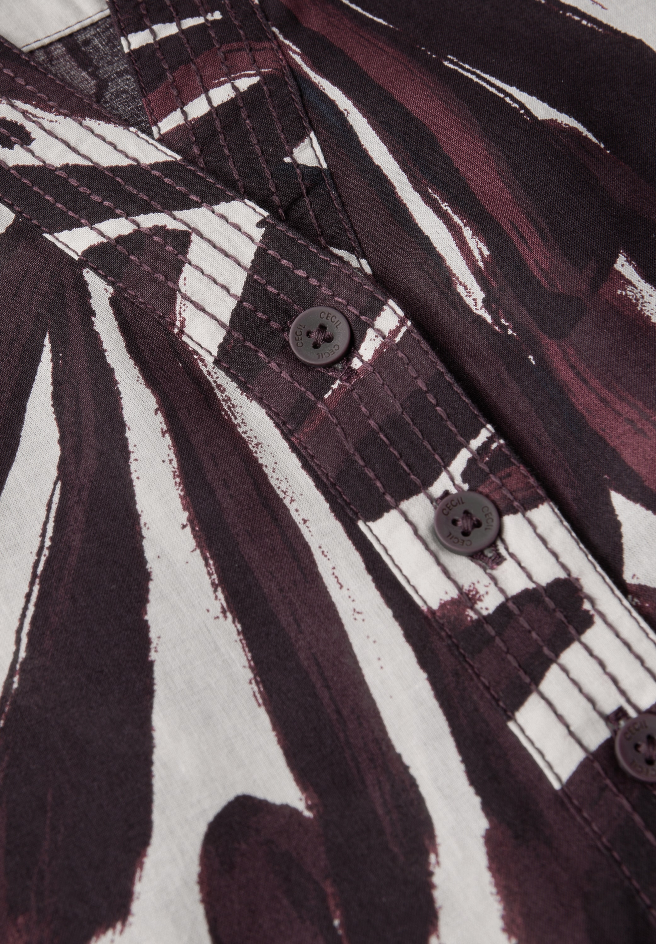 Cecil Blouse classique mit All-Over Print