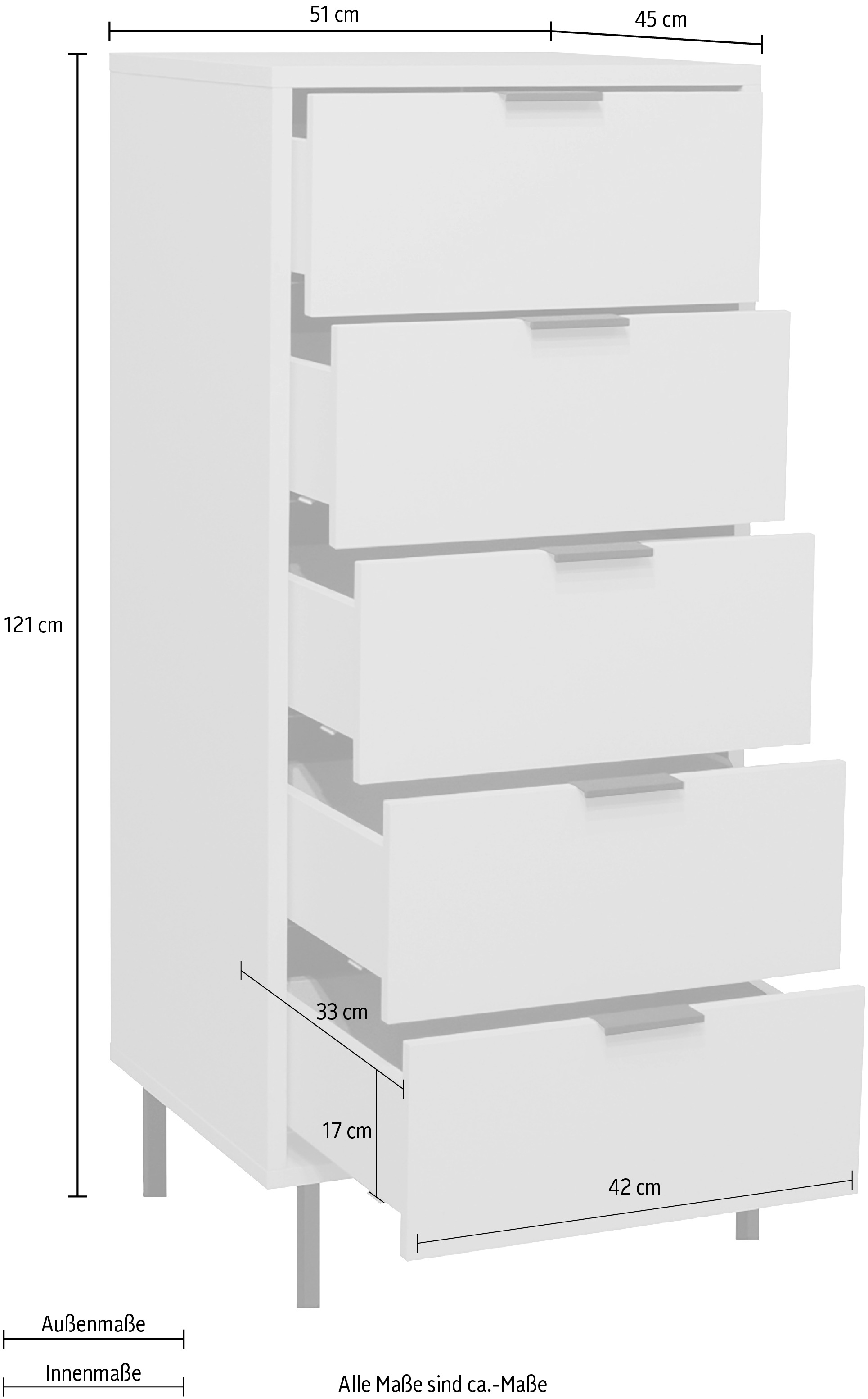 Mäusbacher Commode »Bonnie TOPSELLER!« OTTOs Choice,  Kommode mit Quadratgestell