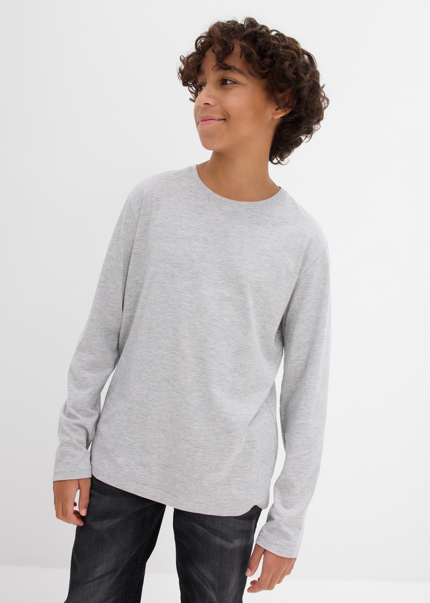 bonprix T-shirt à manches longues Paquet, 3