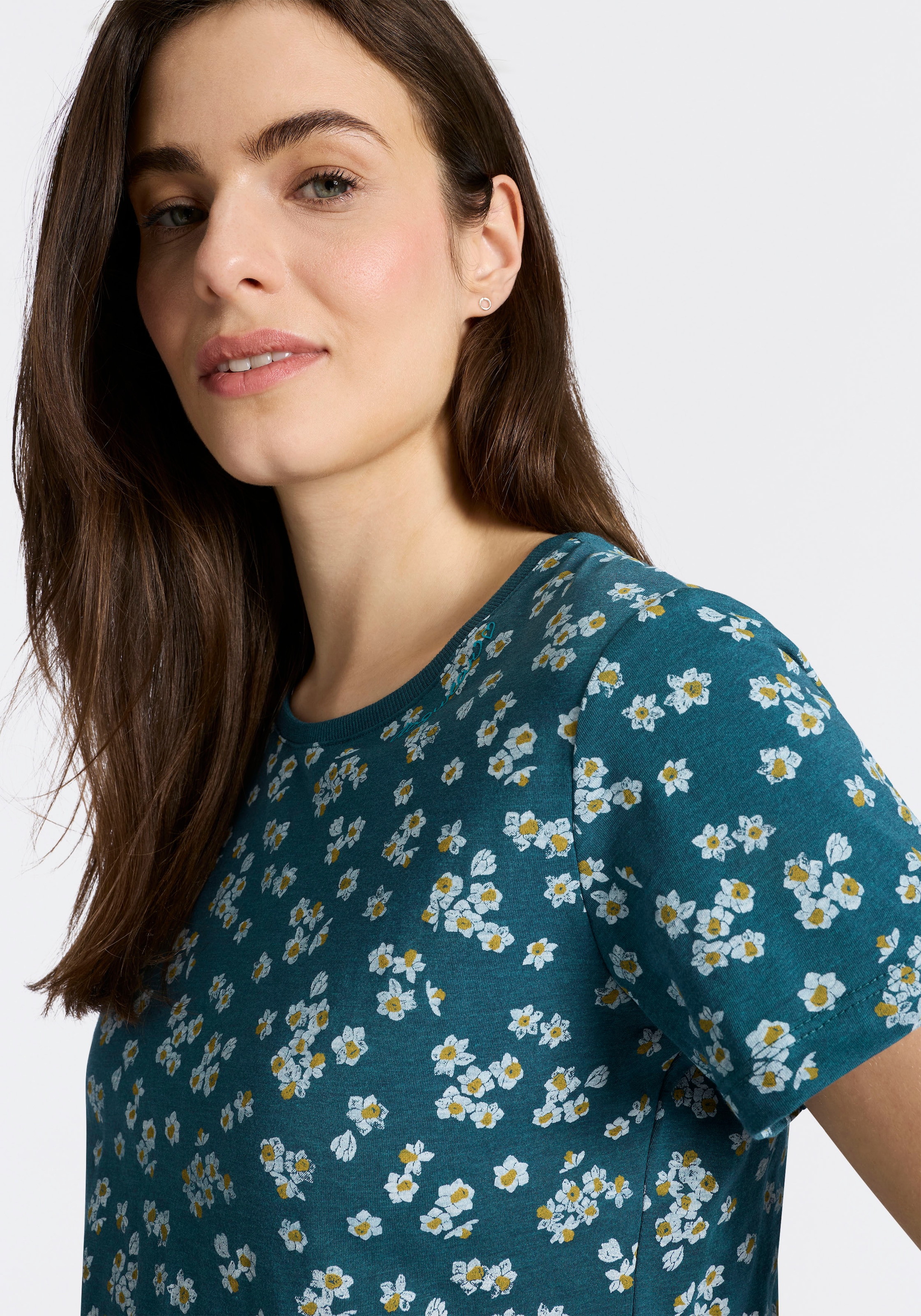 Ragwear T-shirt à manches courtes »MINTTA FLOWER O« mit sommerlichem Print