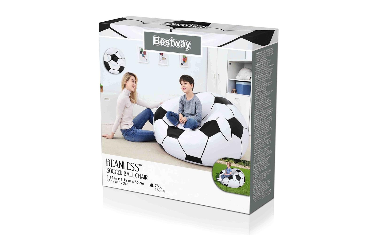 Bestway Fauteuil gonflable »Up, In und Over Fussball, 114 x 112 cm«