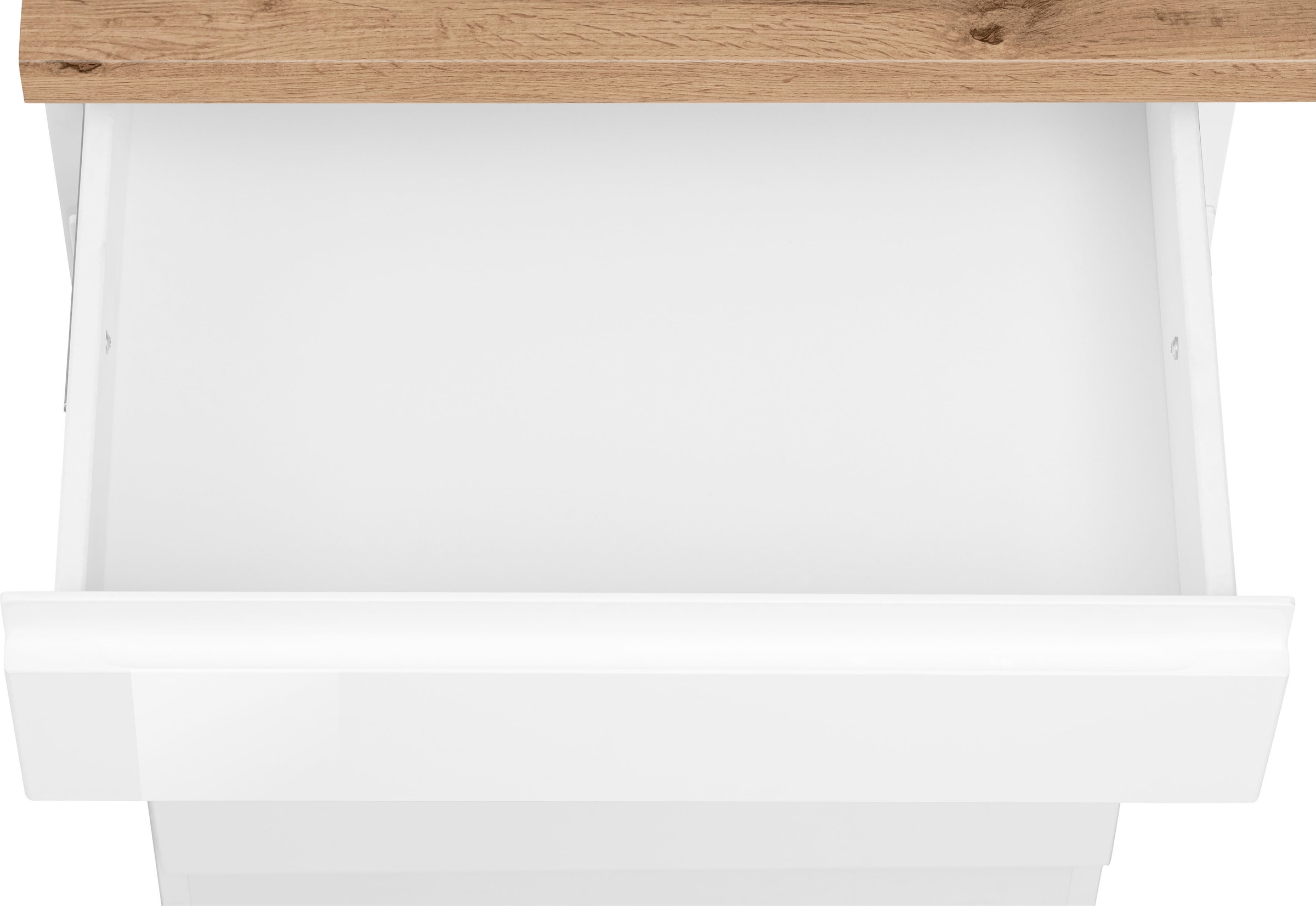 KOCHSTATION Kitchenette »KS-Virginia,neu in verbesserter Ausführung« plan de travail épaisseur 38 mm, rangement, fermeture douce,  largeur 300 cm, soft-close, sans appareils électriques