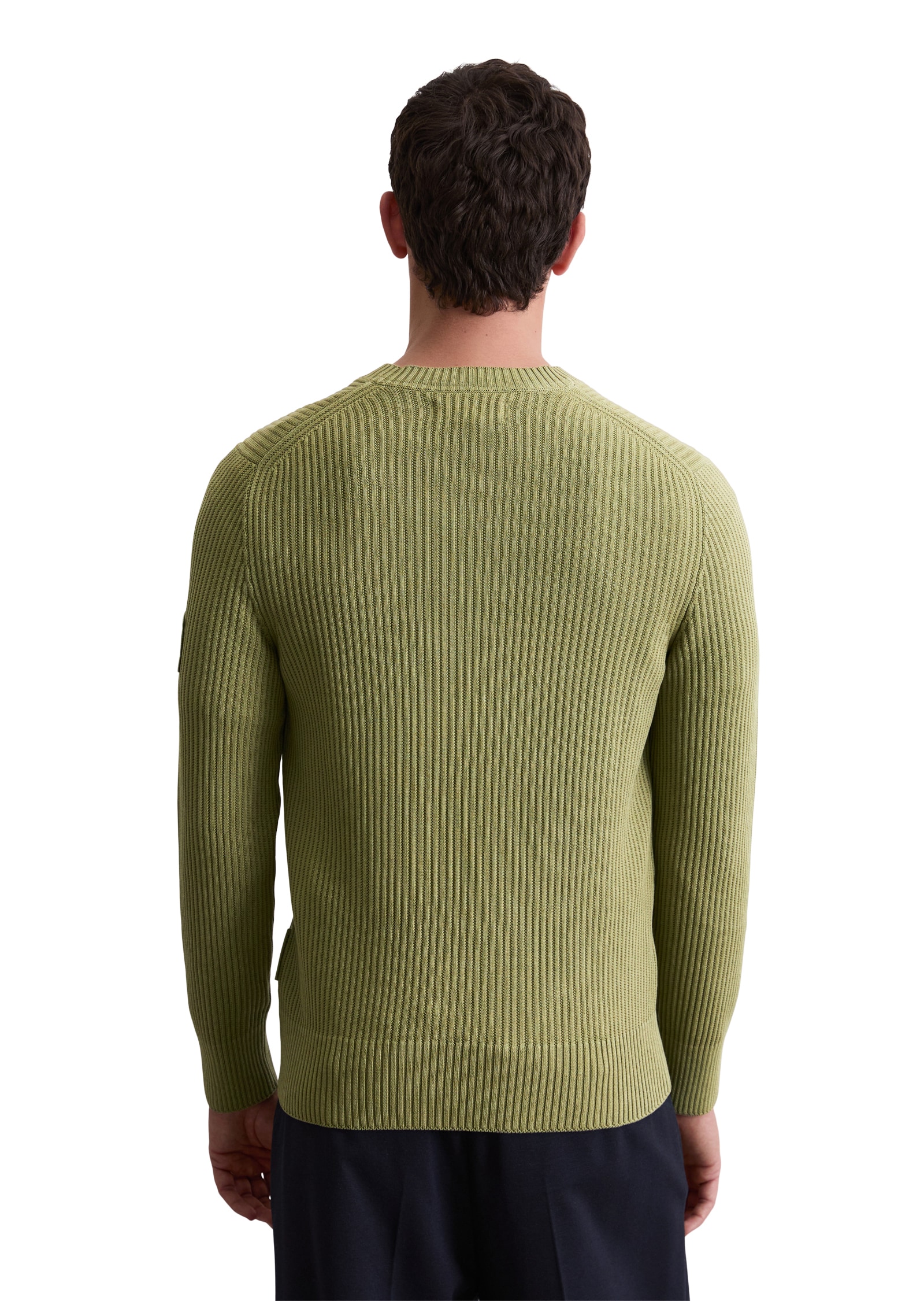 Marc O'Polo Rundhalspullover »DFB Travel Collection« aus reiner Bio-Baumwolle, regular fit