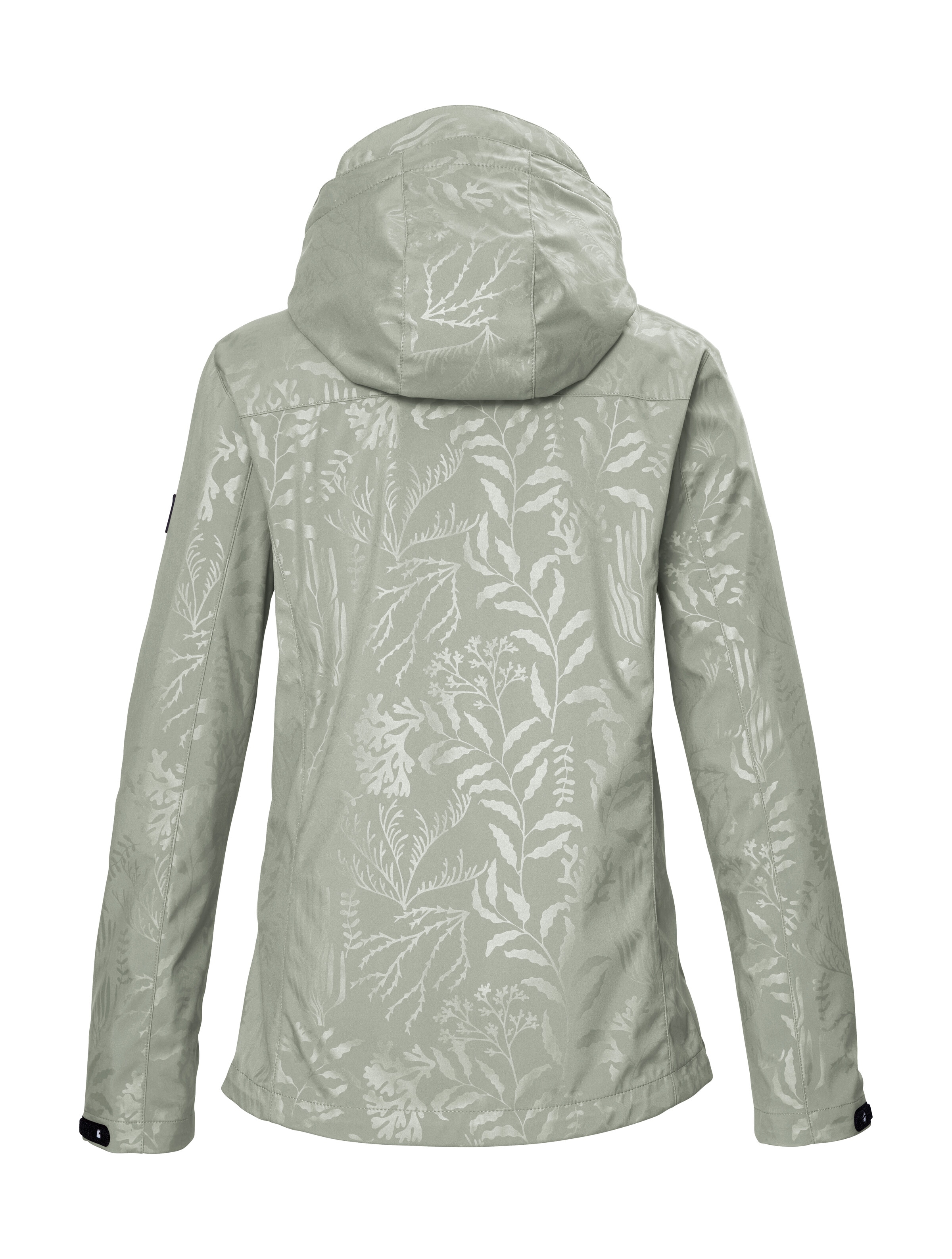 Killtec Veste softshell »KOS 122 WMN SFTSHLL JCKT FLORAL« veste softshell : coupe-vent et imperméable, respirante, capuche amovible