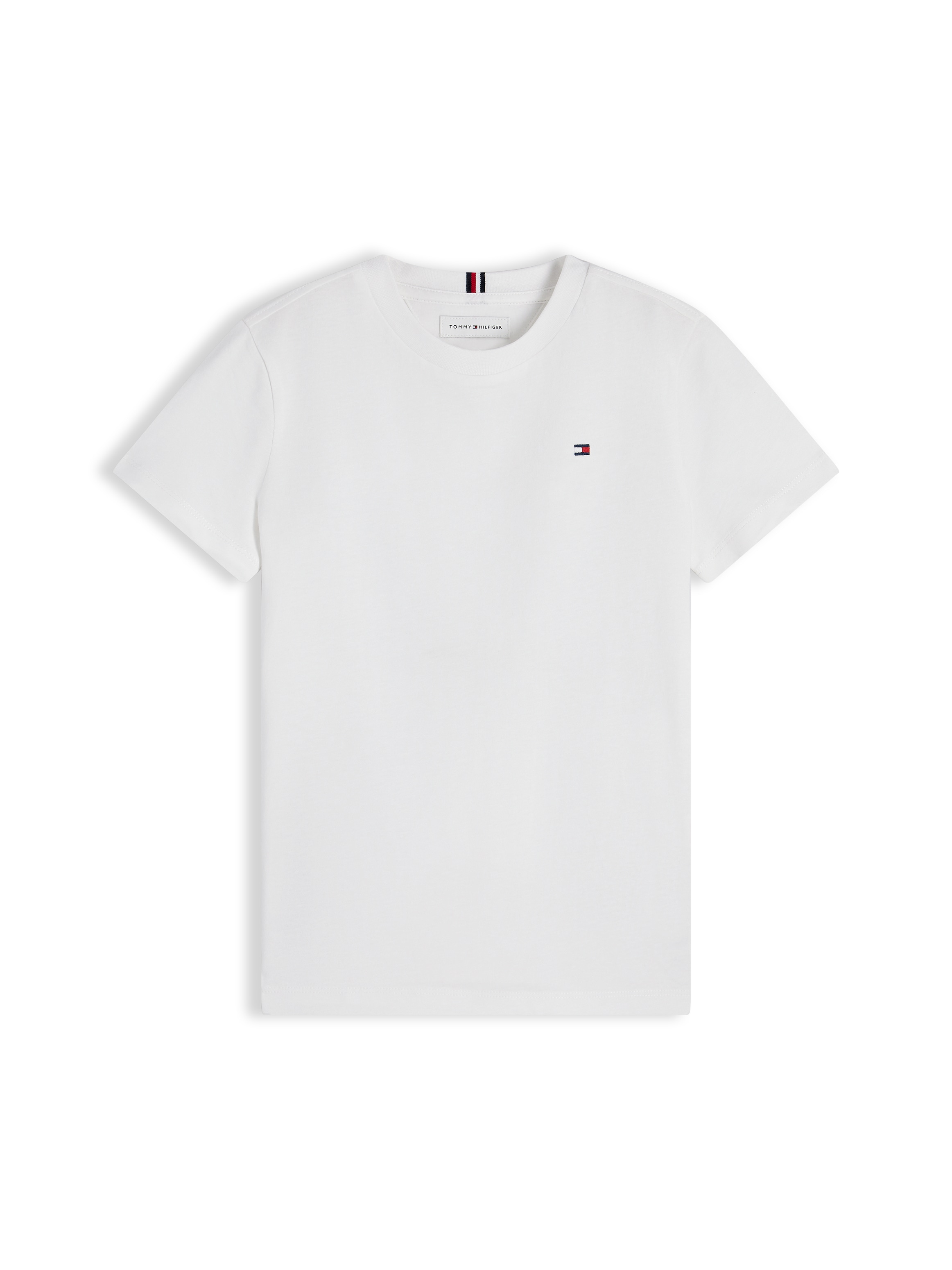 Tommy Hilfiger T-shirt encolure ronde, coupe régulière, enfants jusqu'à 16 ans, coton pur