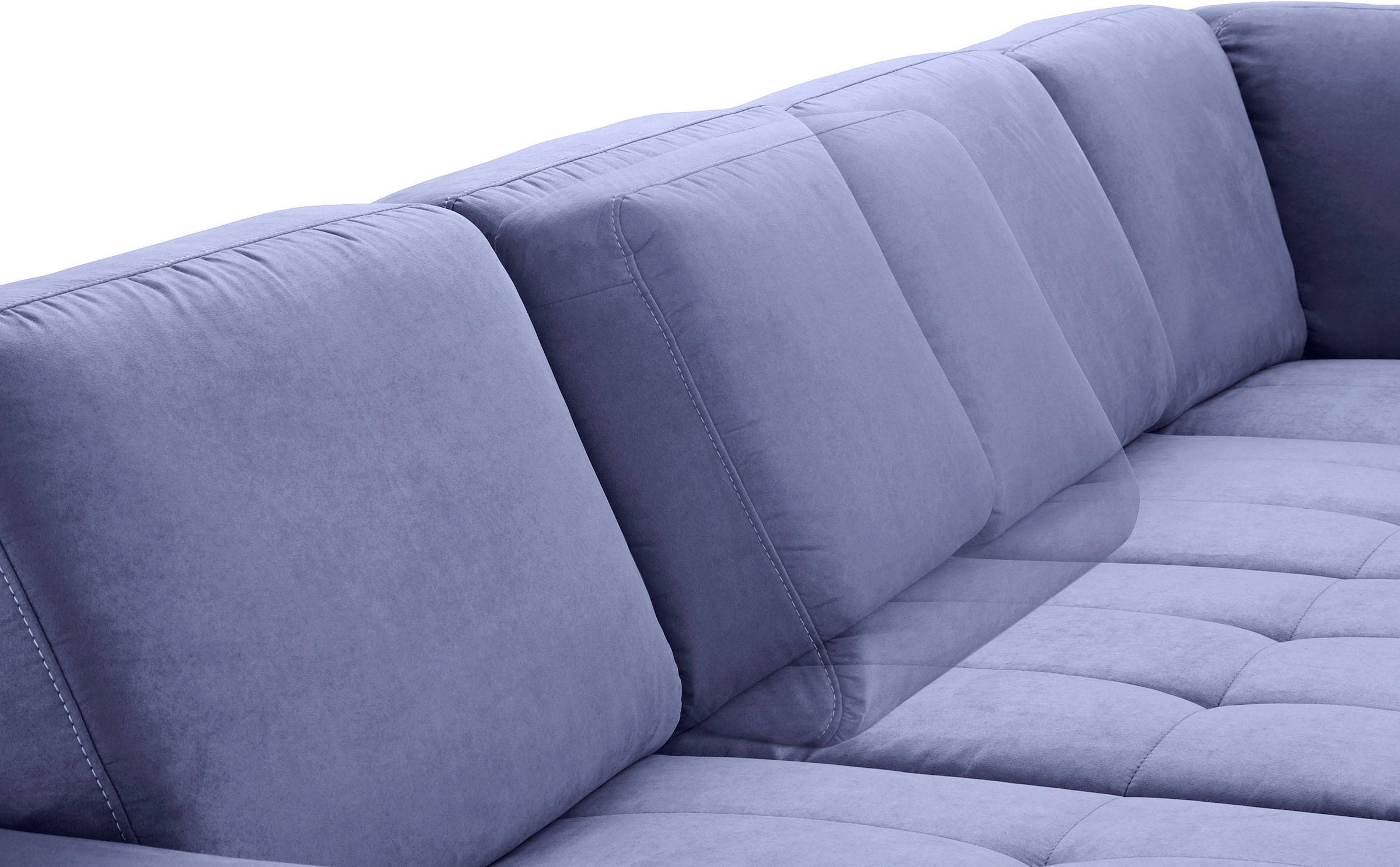 sit&more Wohnlandschaft »Santorini U-Form« mit Federkern und Sitztiefenverstellung, wahlweise mit Bettfunktion