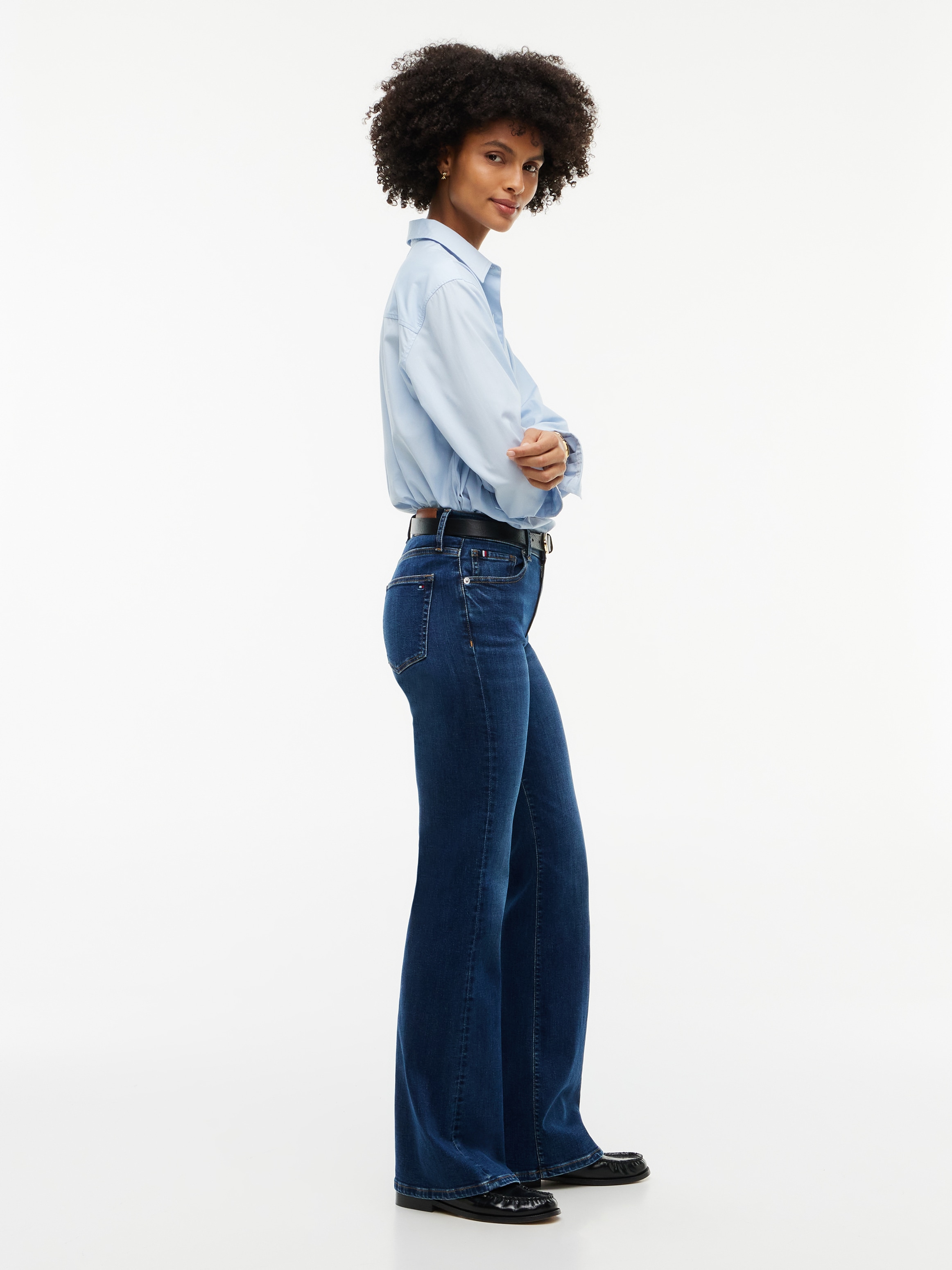Tommy Hilfiger Bootcut-Jeans »LUNA MID RISE FLARE ESSENTIAL« Baumwollmischung, in ausgestellter Form, mid waist