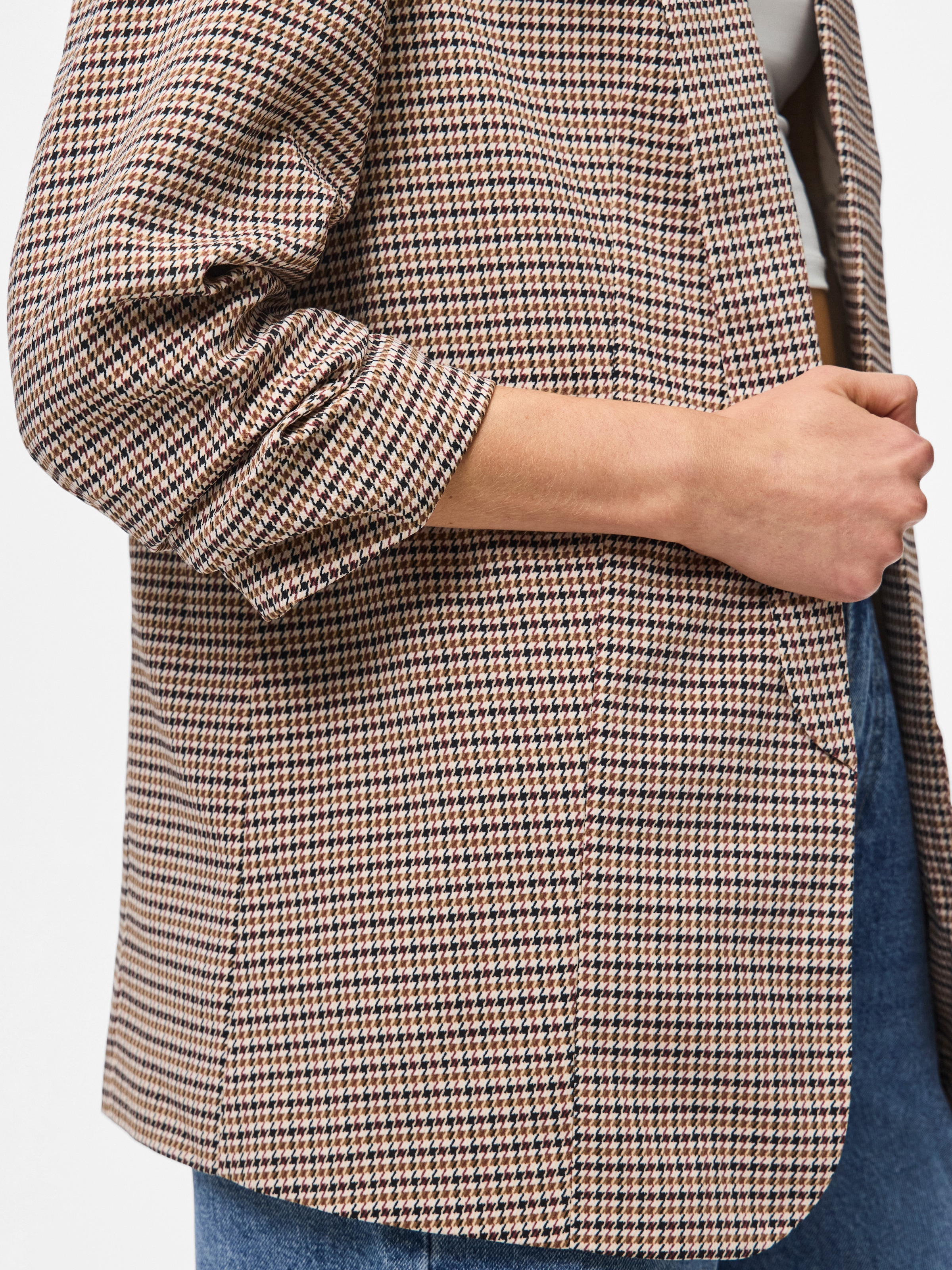 pieces Blazer chemisier »PCBOSELLA 3/4 PRINTED BLAZER NOOS« mit 3/4 Ärmel