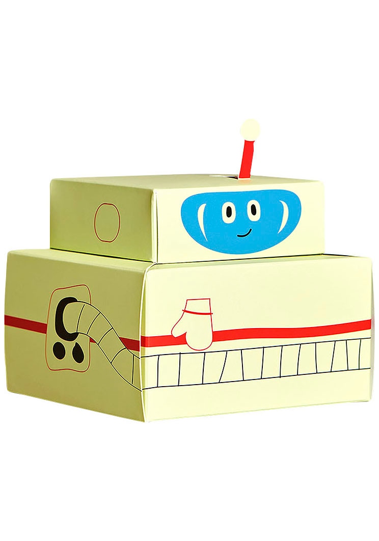 Happy Socks Chaussettes longues 3er Pack,  mit verspielten Roboter-Motiven