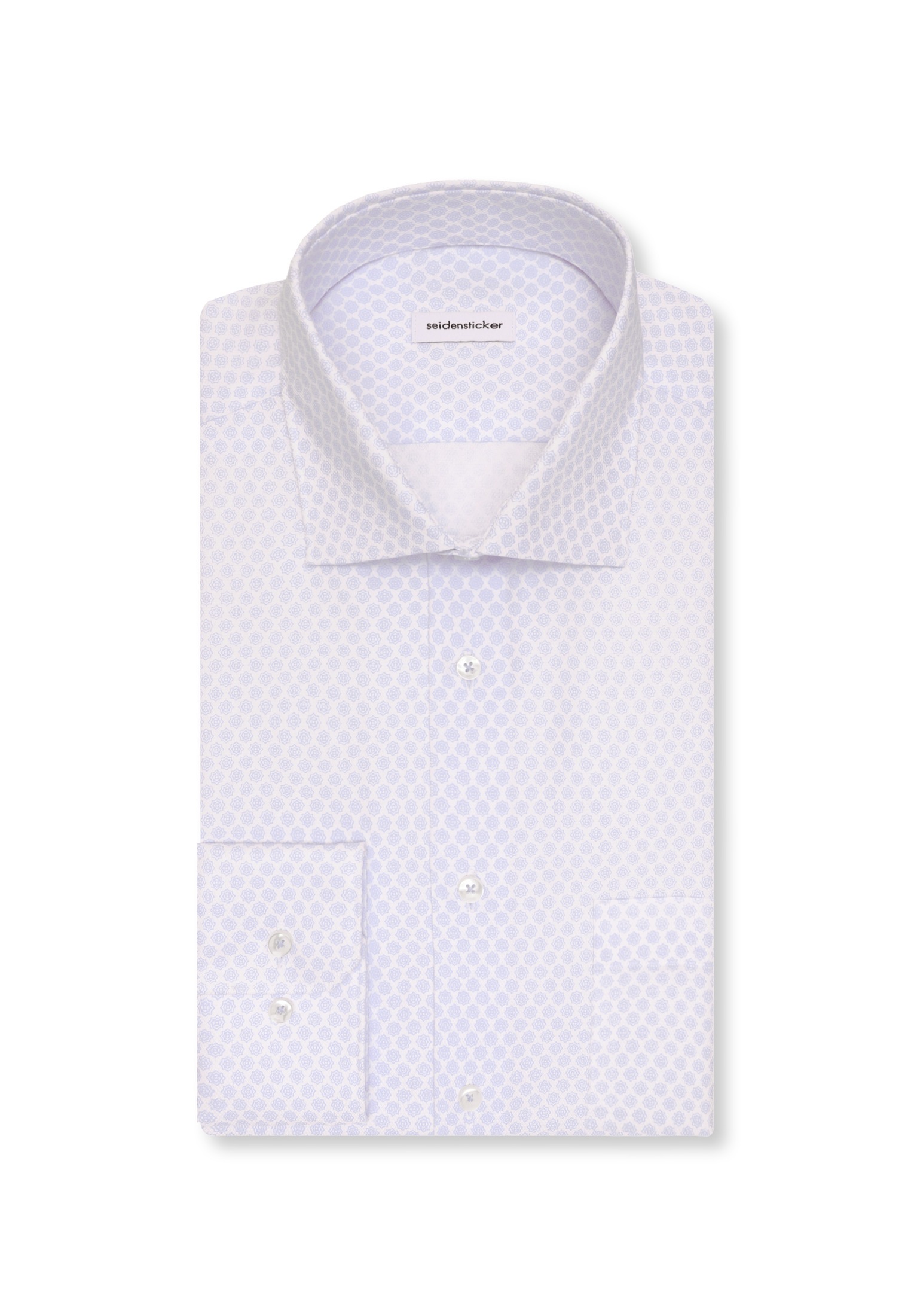 seidensticker Businesshemd »Schwarze Rose« Comfort 1/1 Kentkragen Druck
