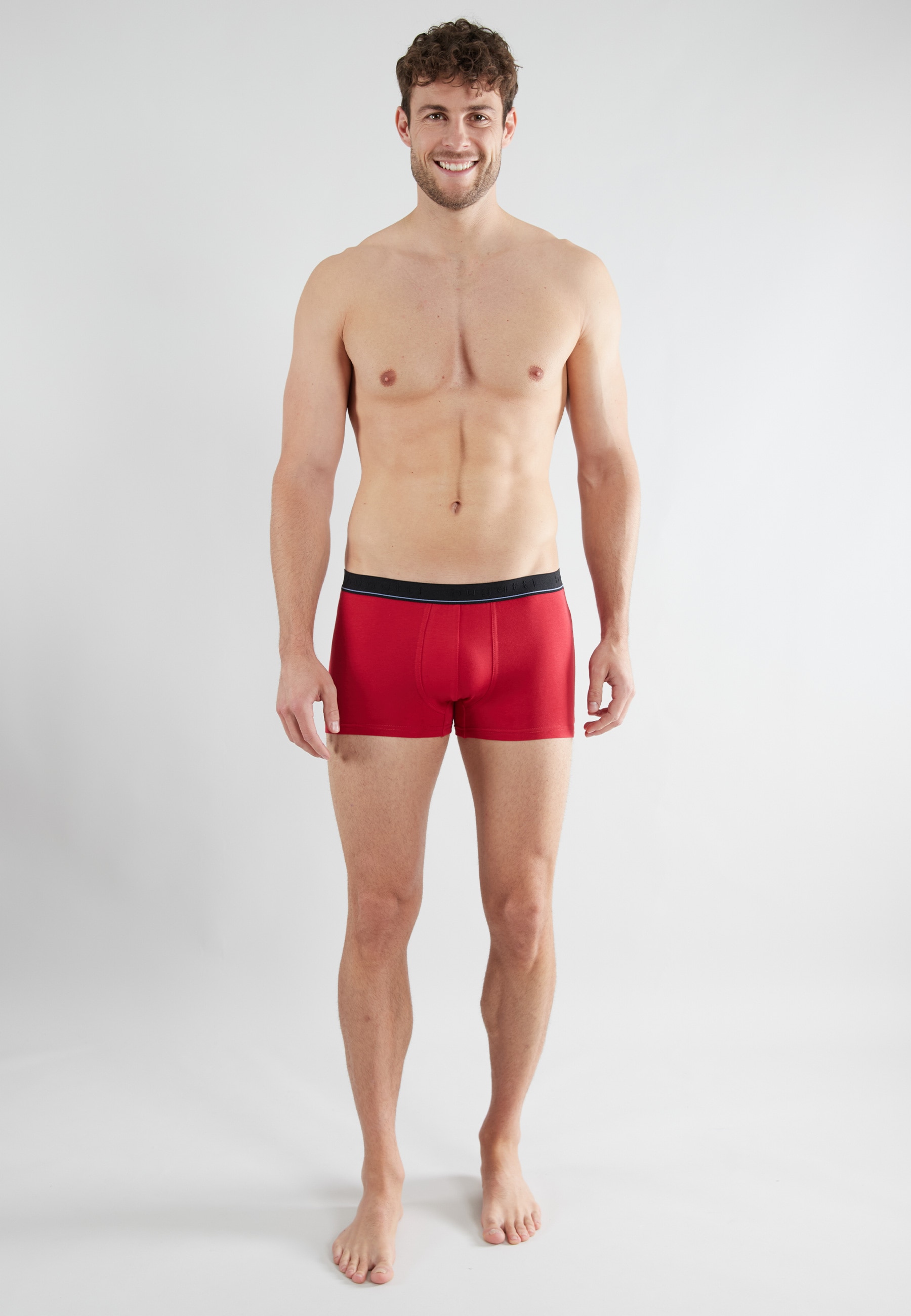 bugatti Boxer »Rom« weich, basic, eng, atmungsaktiv, breiter Bund, Baumwollmix