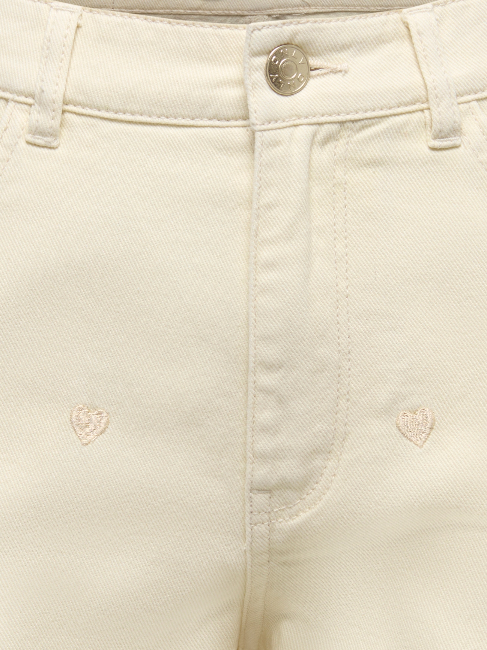 ONLY Short en jean »ONLVEGA HW EMBROIDERY DNM SHORTS GUANOOS« coton, taille haute