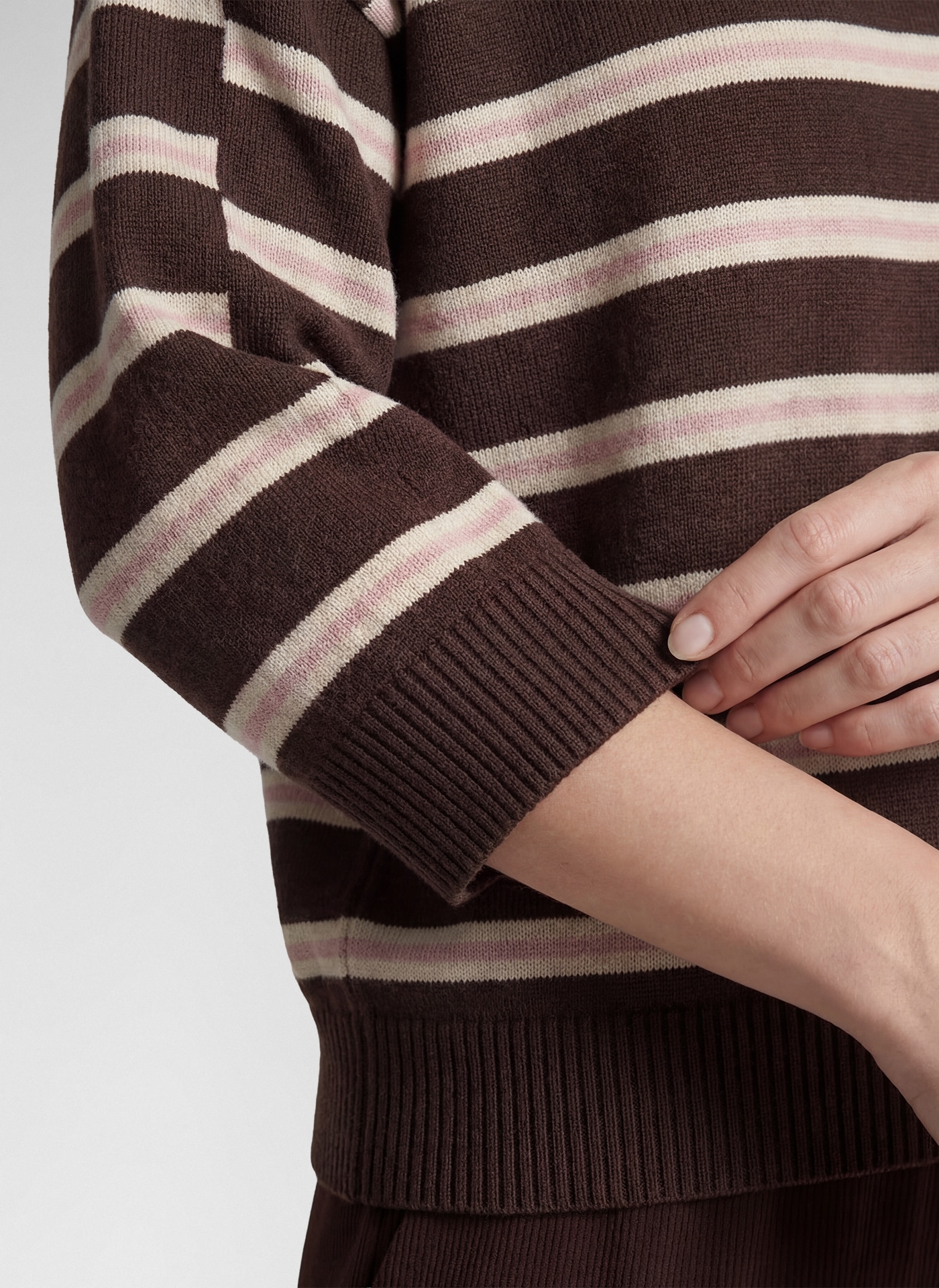 Rabe Pull en tricot avec motif à rayures