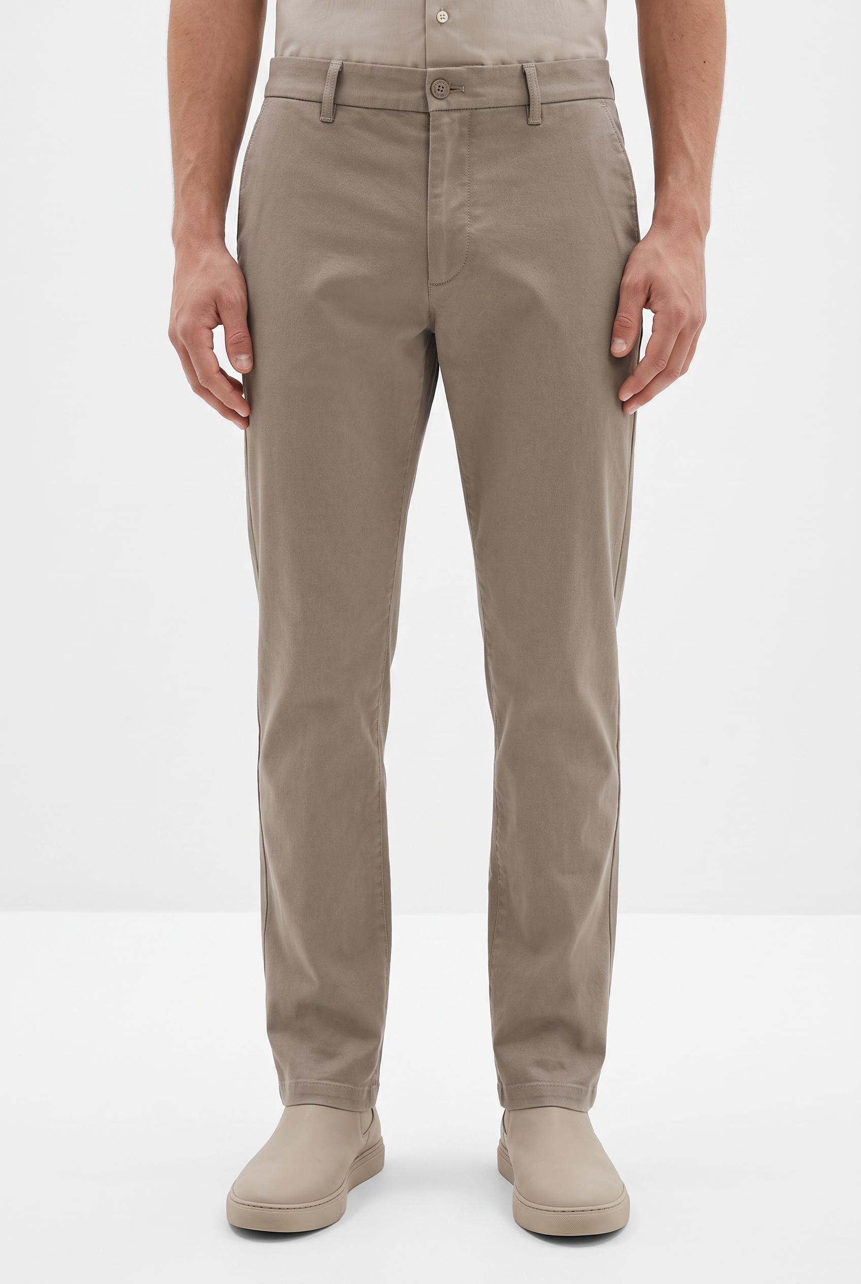 Calvin Klein Pantalon en tissu »SLIM REFINED COTTON STRETCH TROU«  slim fit avec poches latérales