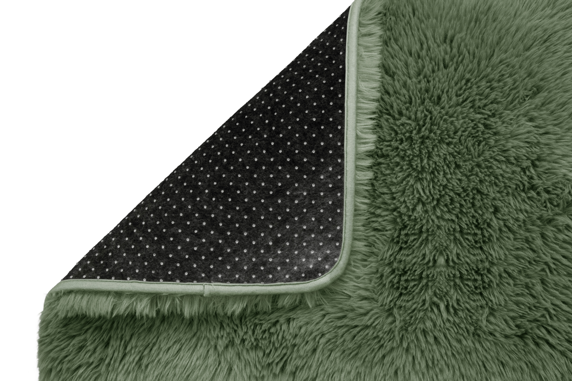GOODproduct Tapis à poils longs »Silky, besonders weich und kuschelig, sehr dichte Qualität« Rectangulaire 33 mm Höhe revêtement antidérapant, lavable, uni, salon, chambre