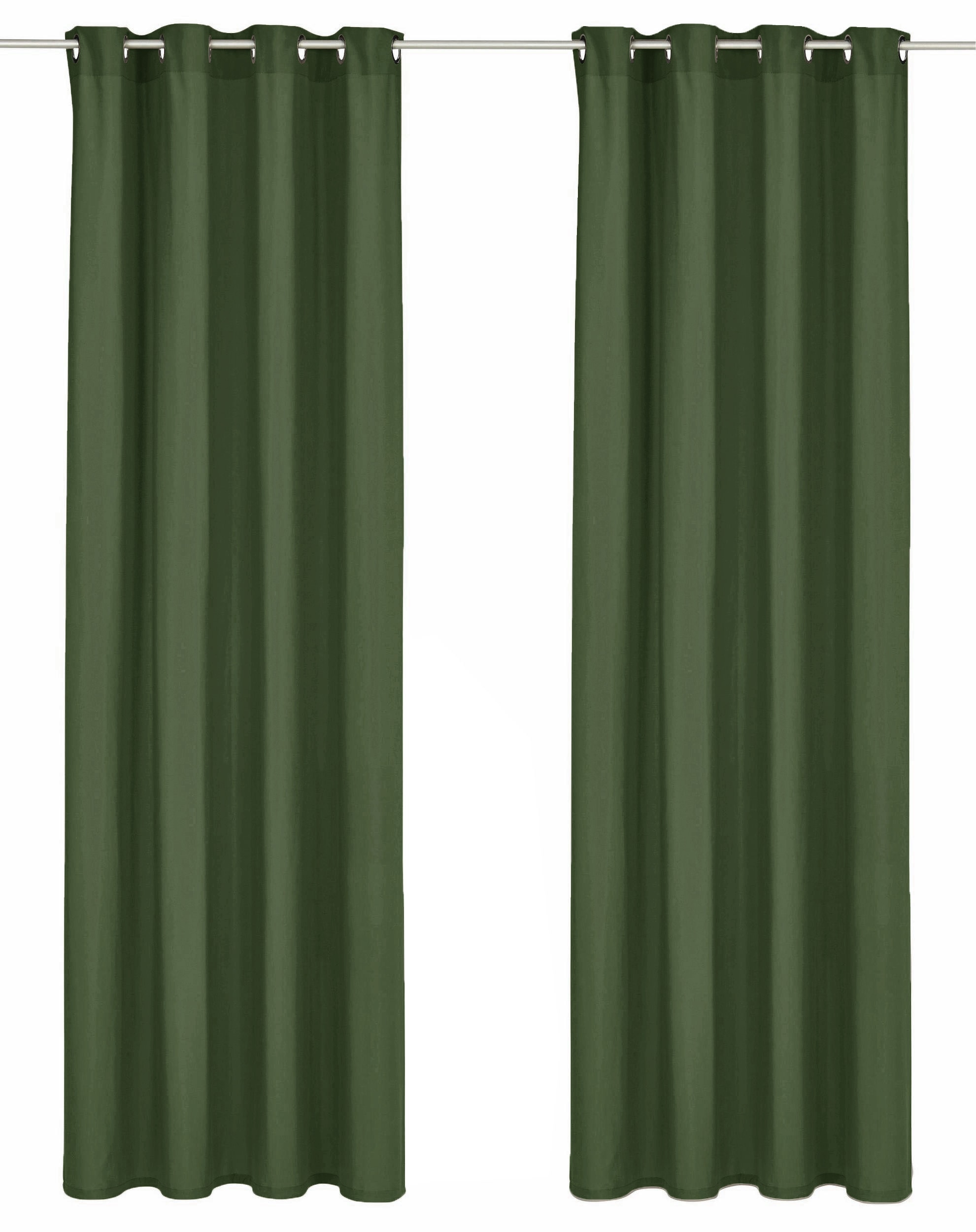 my home Rideau »Parry« Oeillets 2 cuis tlg. 2-er Set, blickdicht, monochrom, basic